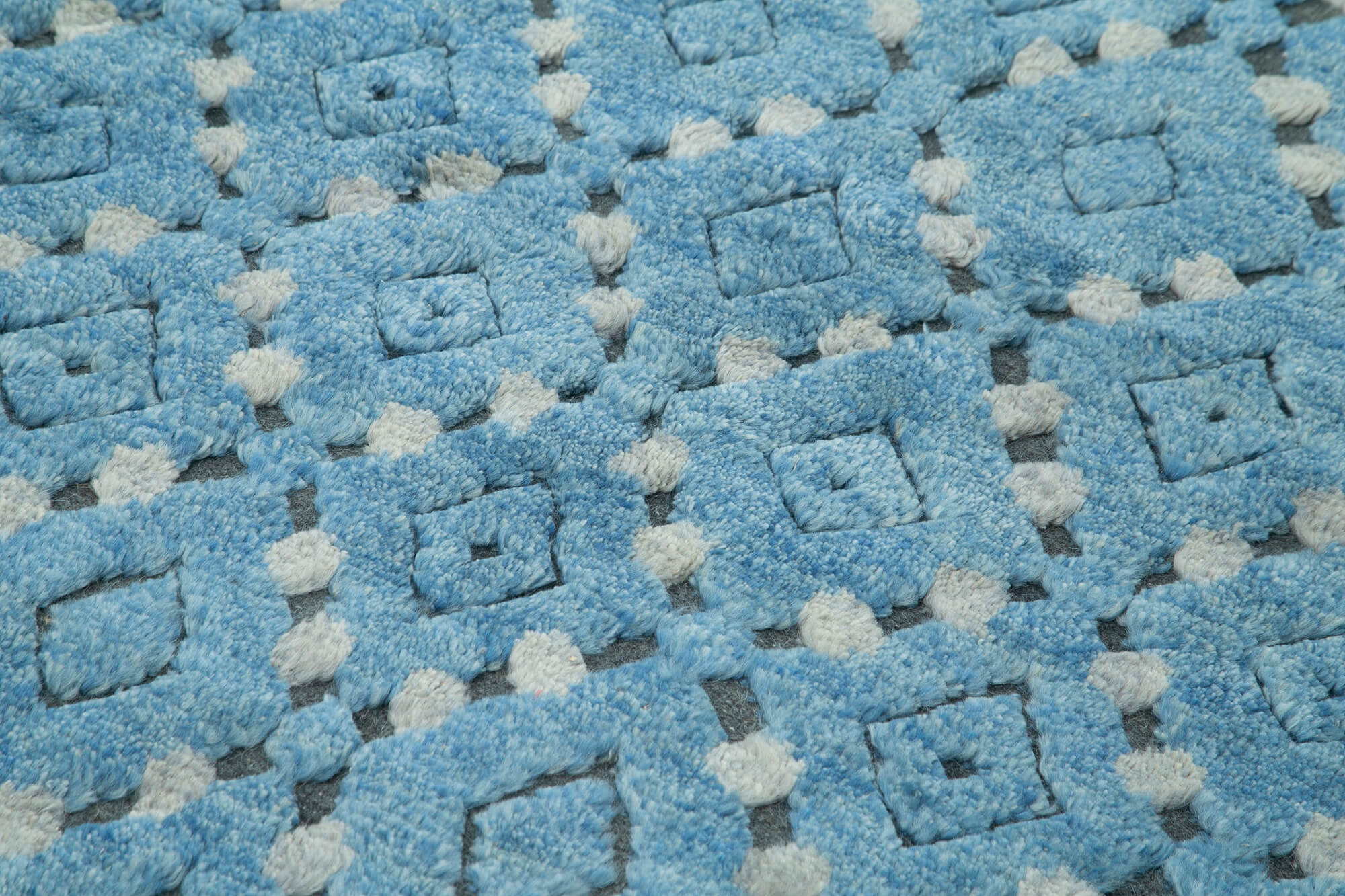 5 x 8 Blue Moroccan Rug - 4689