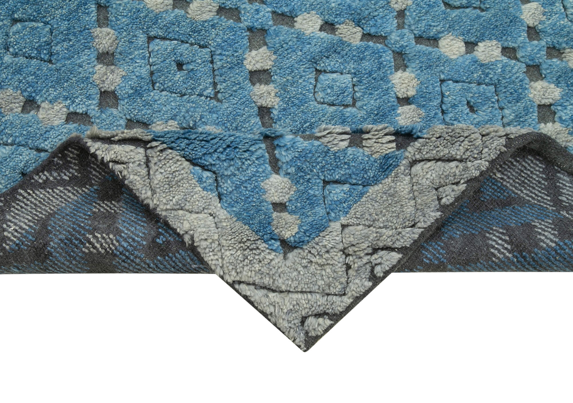 5 x 8 Blue Moroccan Rug - 4689