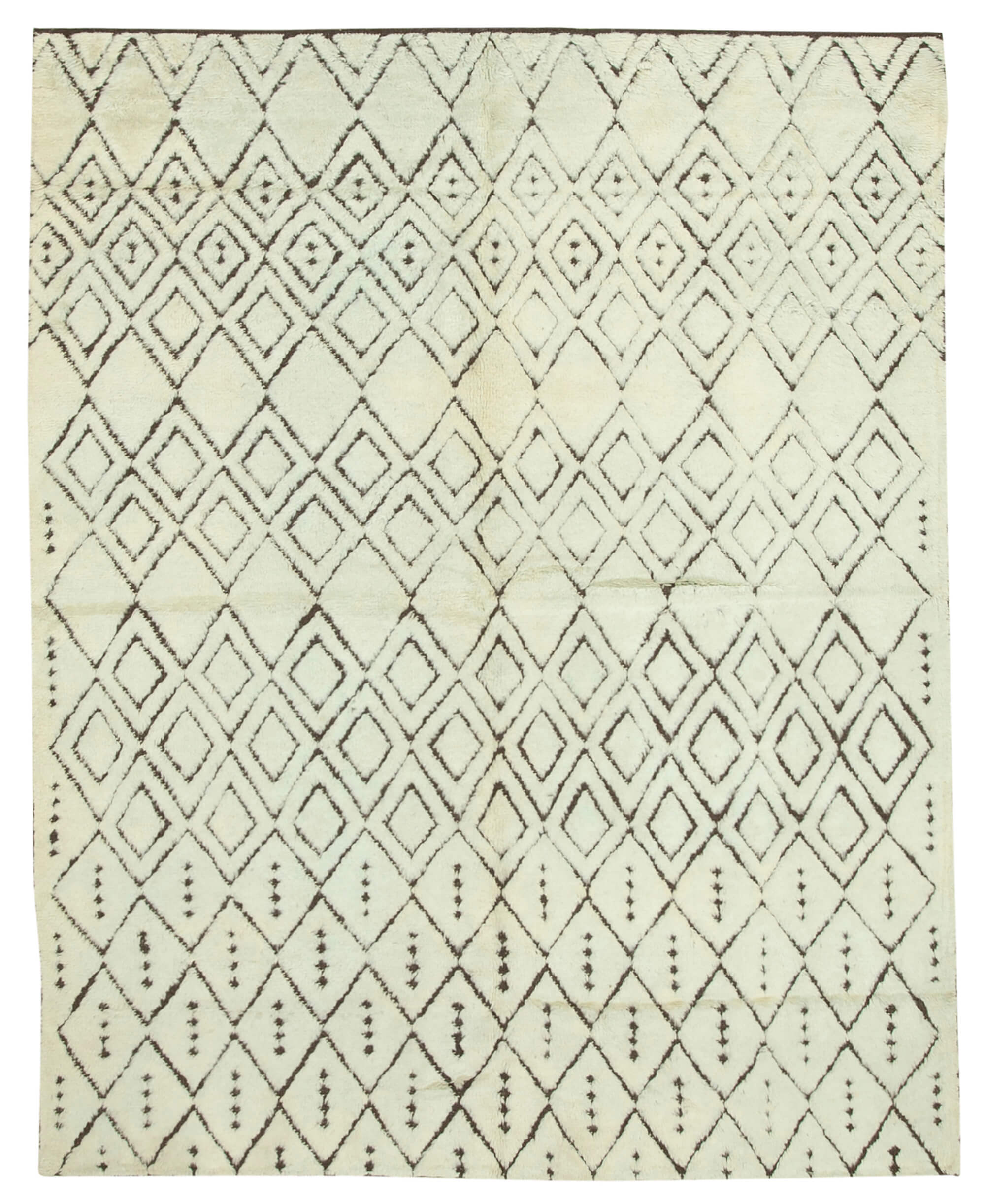 8 x 10 Beige Moroccan Rug - 4692