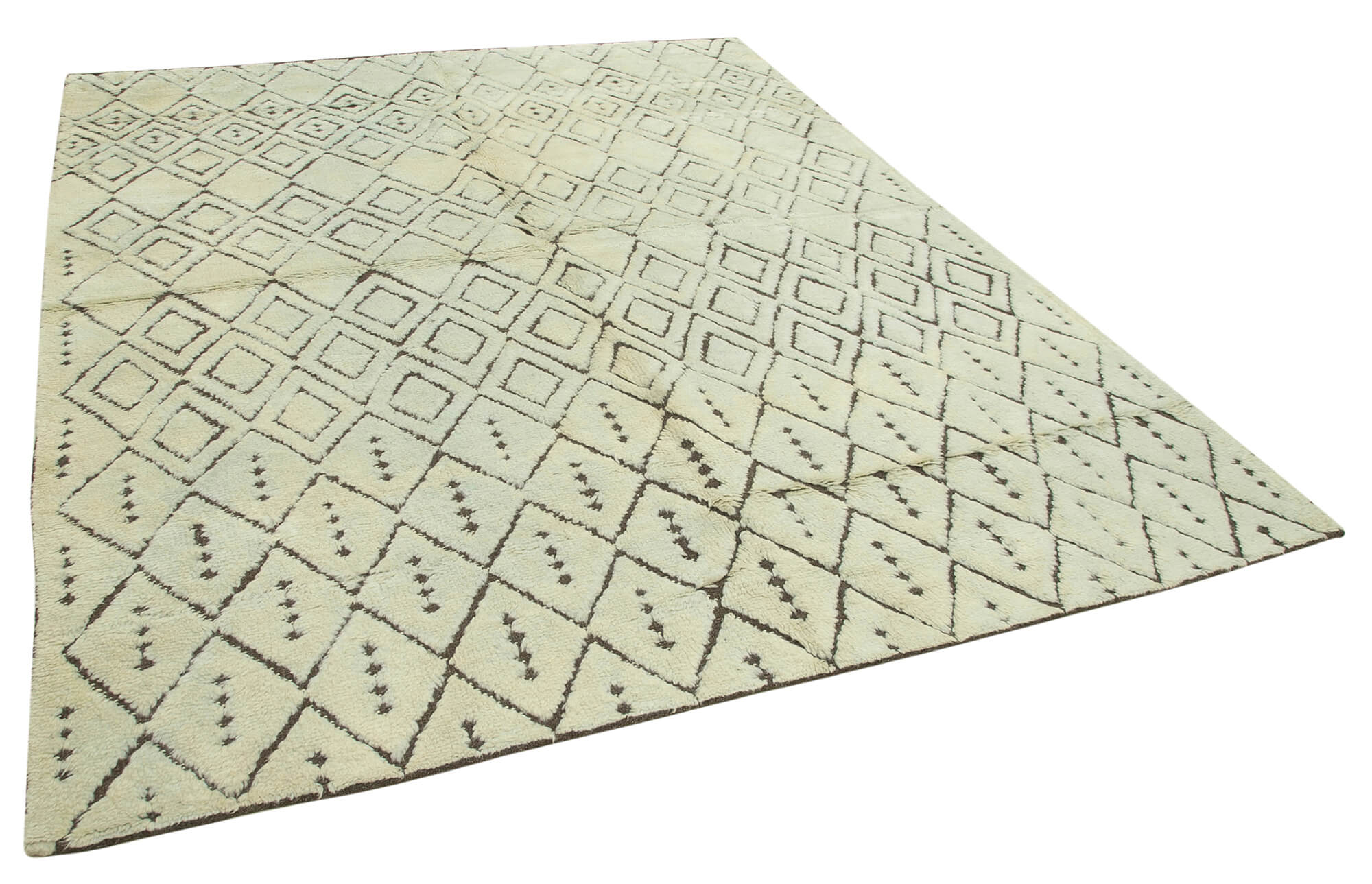 8 x 10 Beige Moroccan Rug - 4692