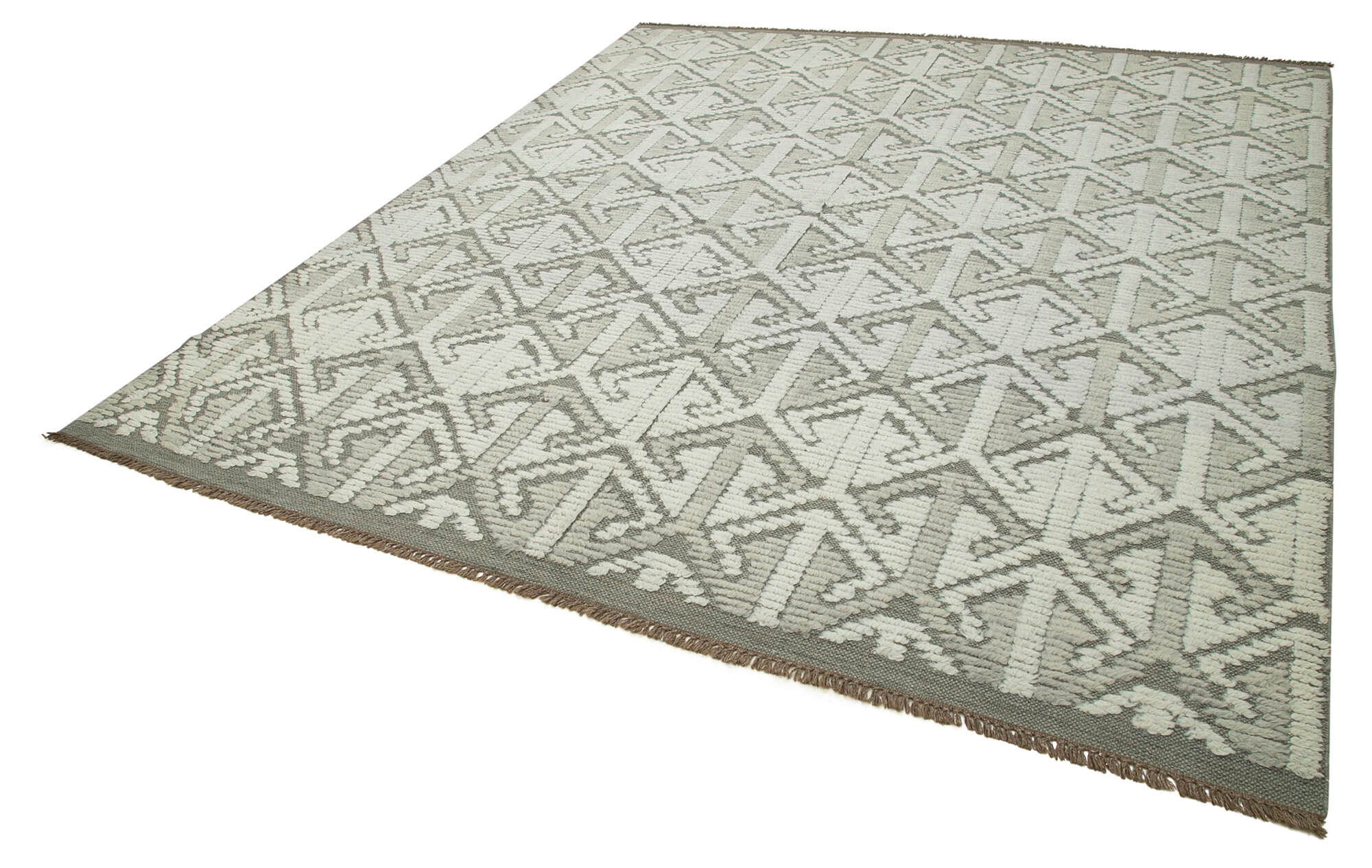 8 x 10 Grey Moroccan Rug - 4695