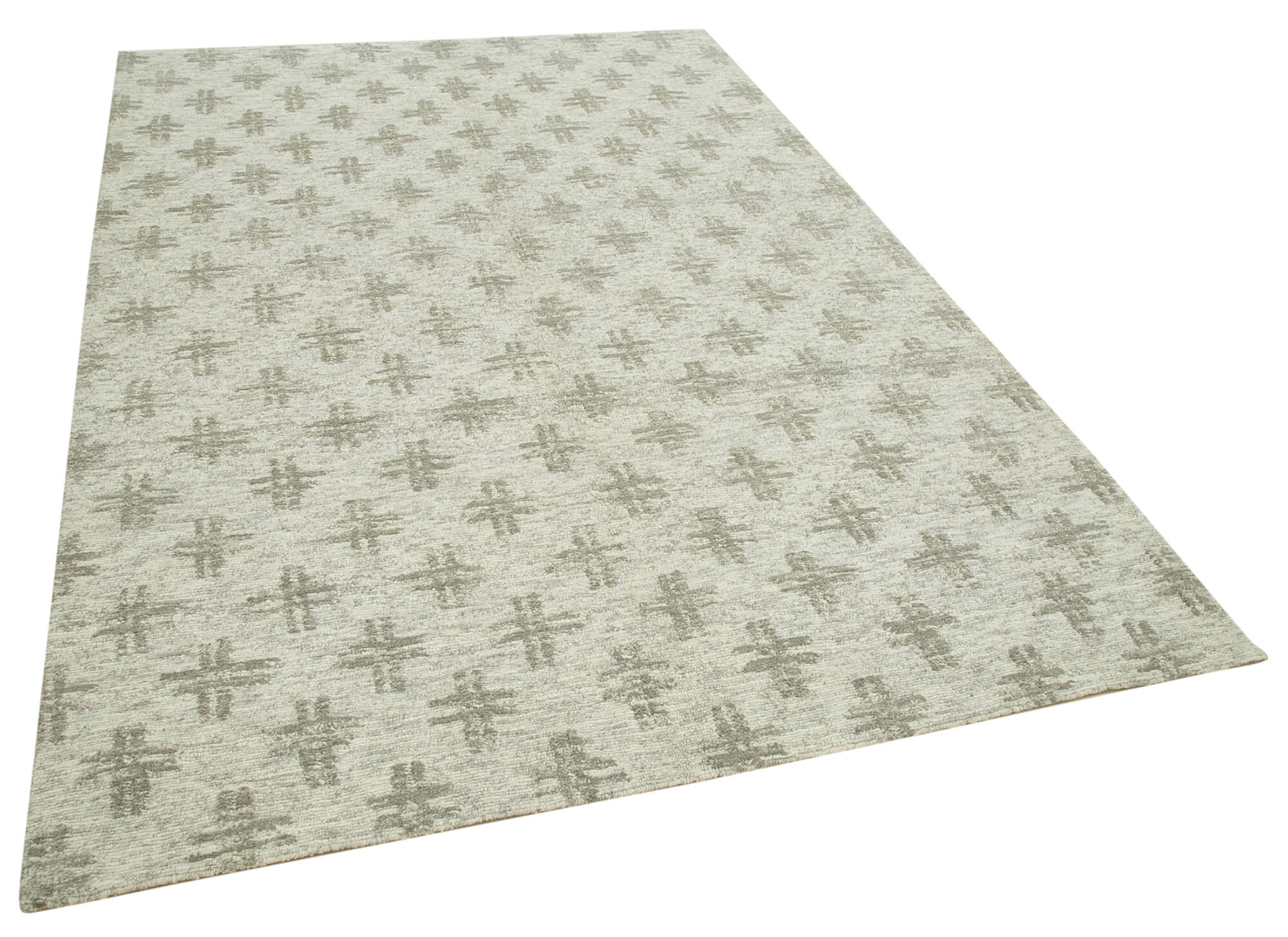 6 x 9 Beige Moroccan Rug - 4708