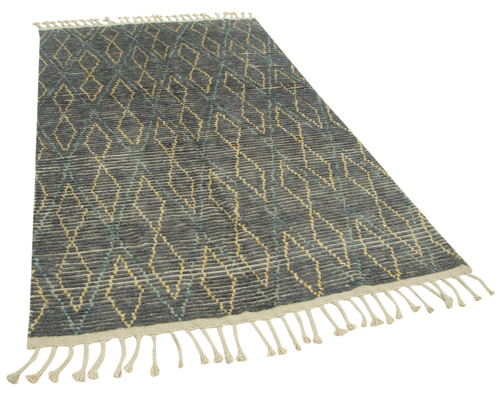 5 x 8 Grey Moroccan Rug - 4709