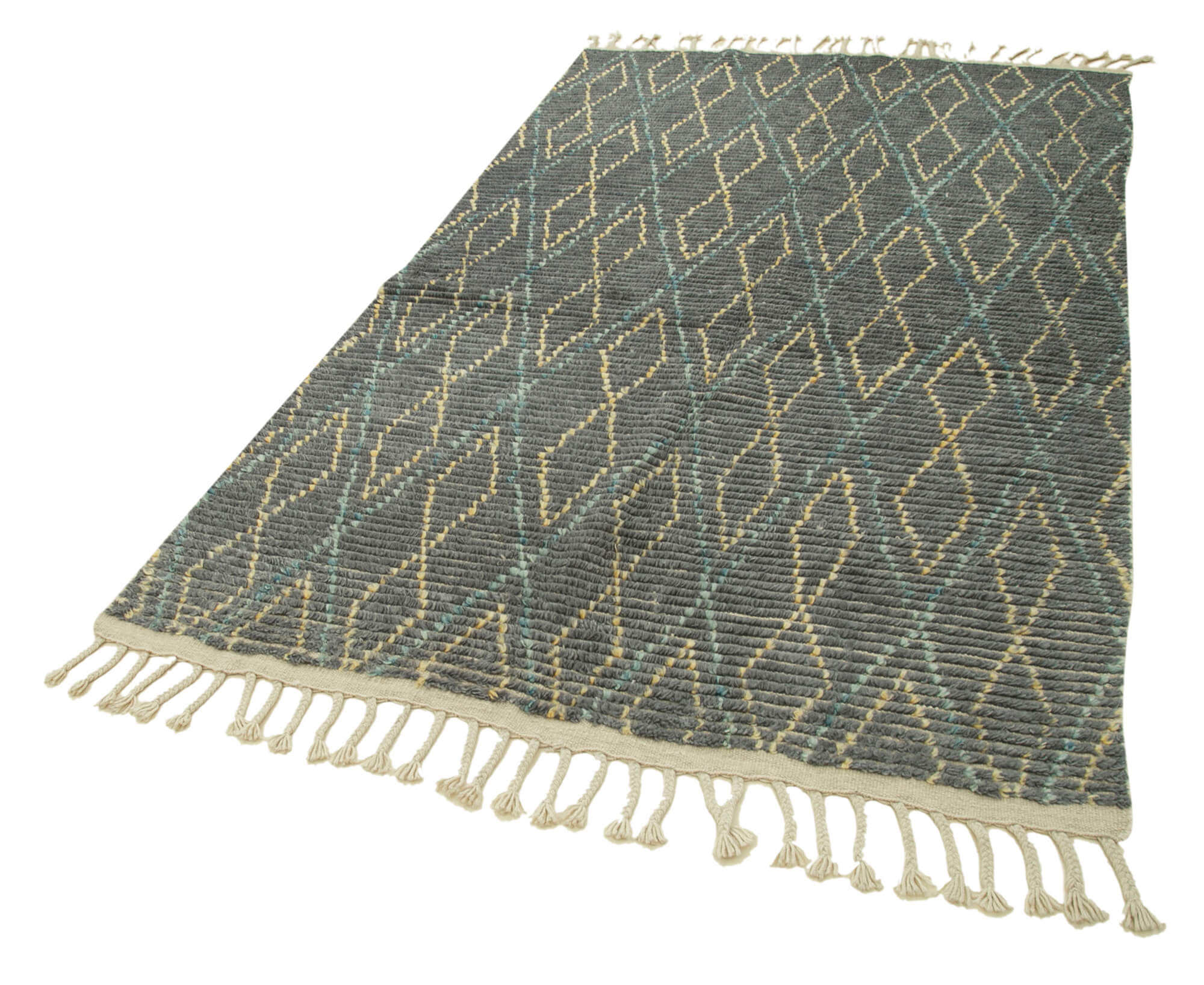 5 x 8 Grey Moroccan Rug - 4709