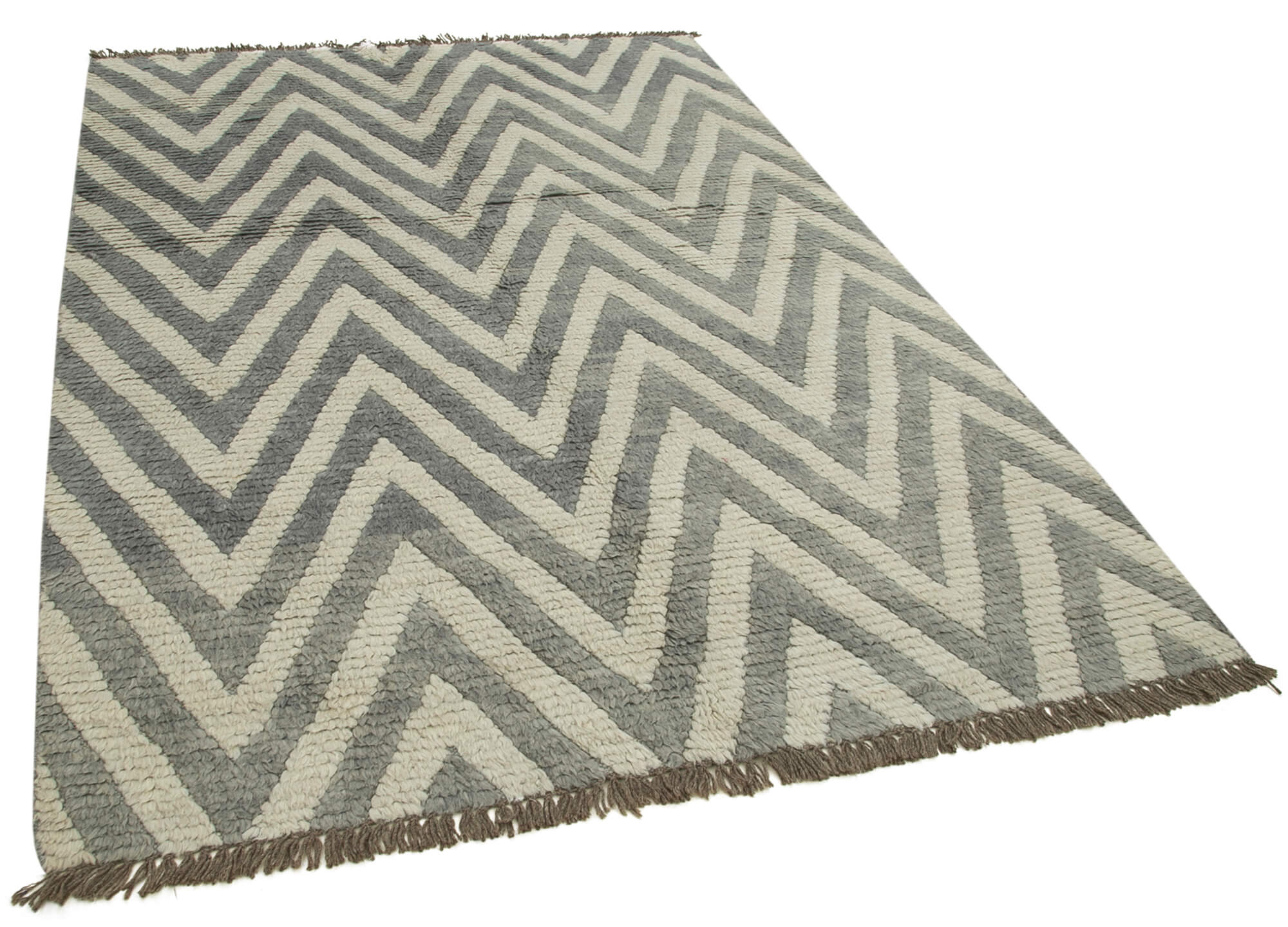 5 x 8 Grey Moroccan Rug - 4710