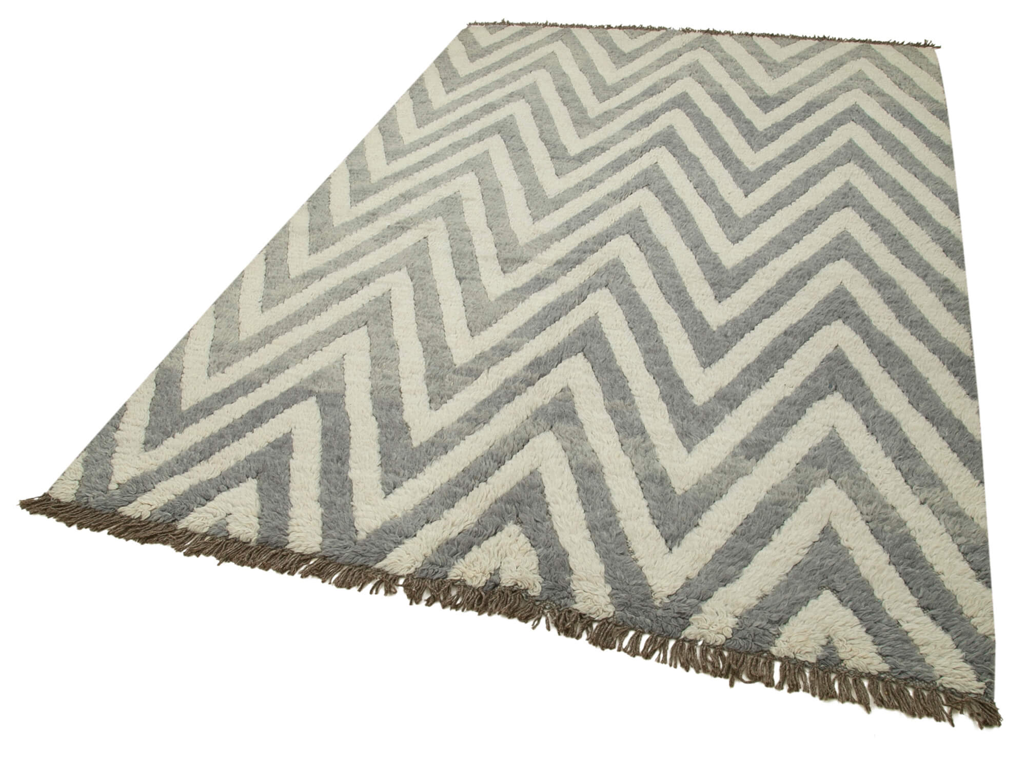 5 x 8 Grey Moroccan Rug - 4710