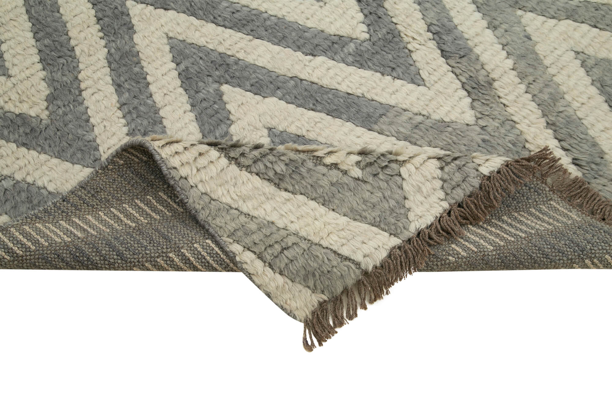 5 x 8 Grey Moroccan Rug - 4710