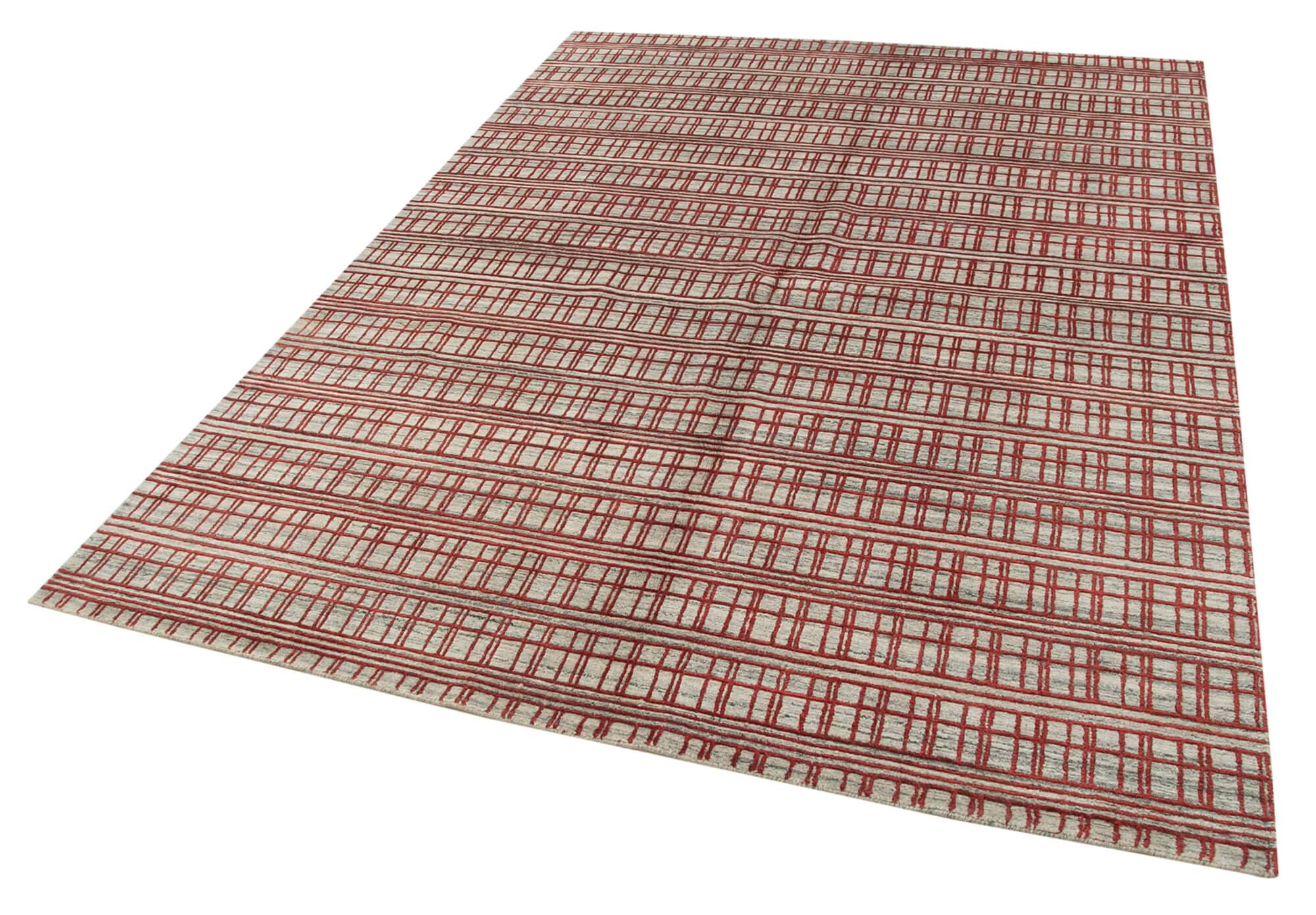 6 x 8 Red Moroccan Rug - 4715