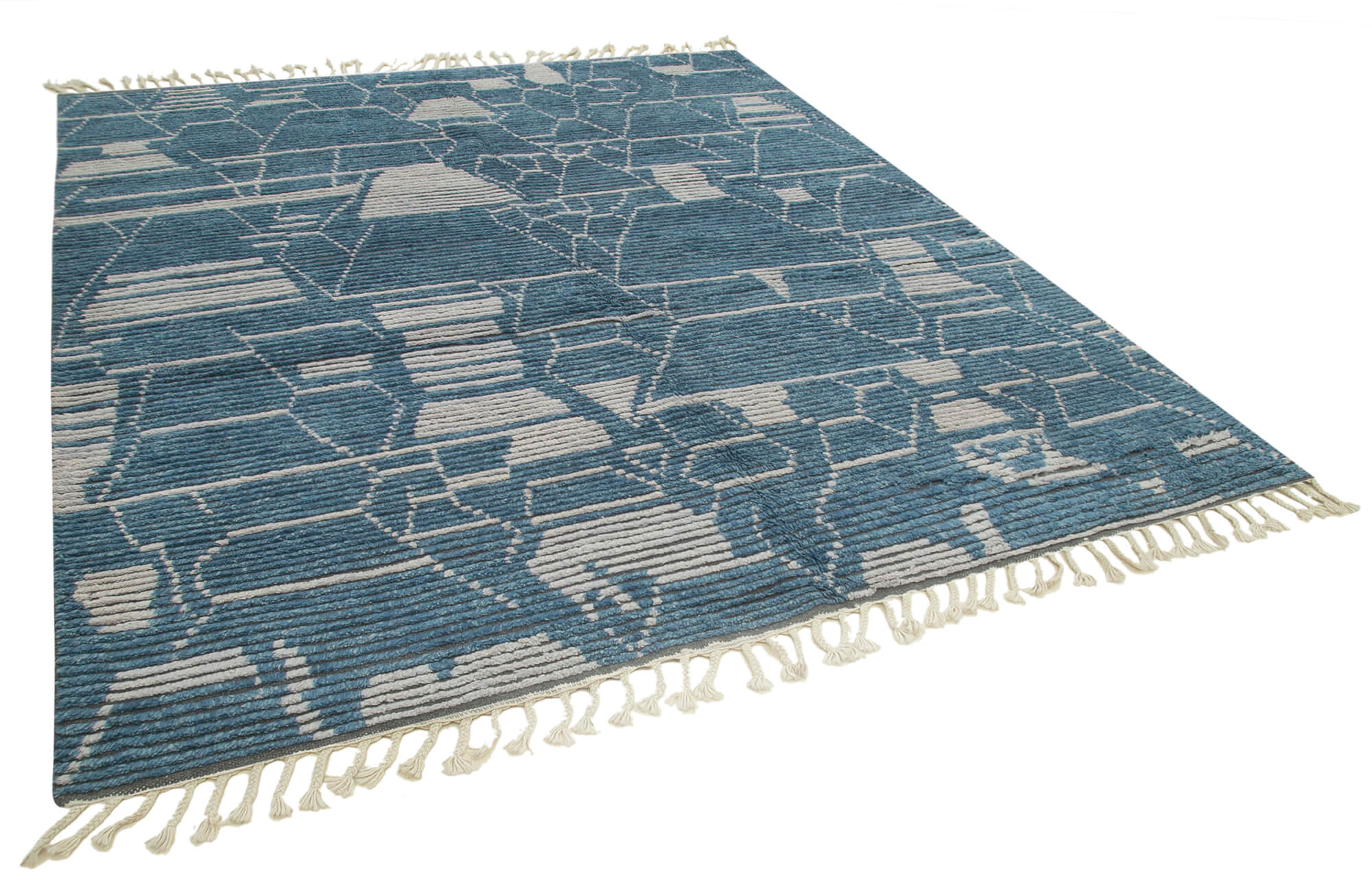 8 x 10 Blue Moroccan Rug - 4717