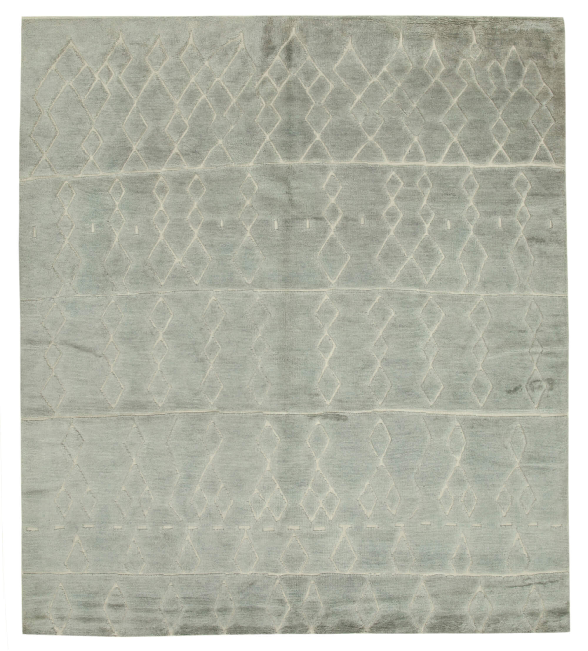 9 x 10 Grey Moroccan Rug - 4718