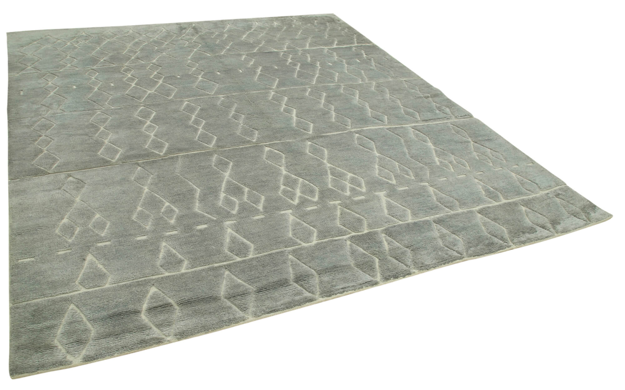 9 x 10 Grey Moroccan Rug - 4718