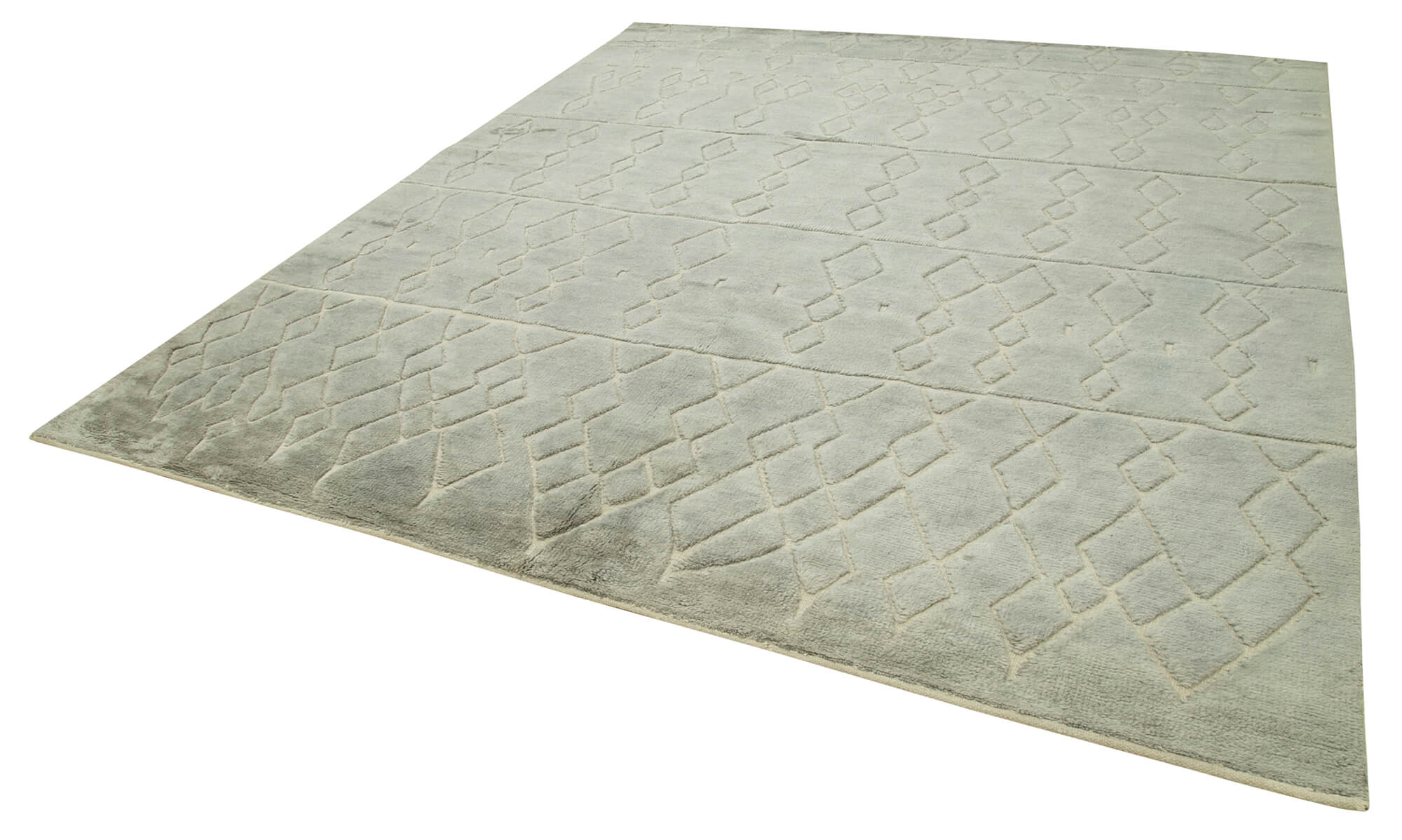 9 x 10 Grey Moroccan Rug - 4718