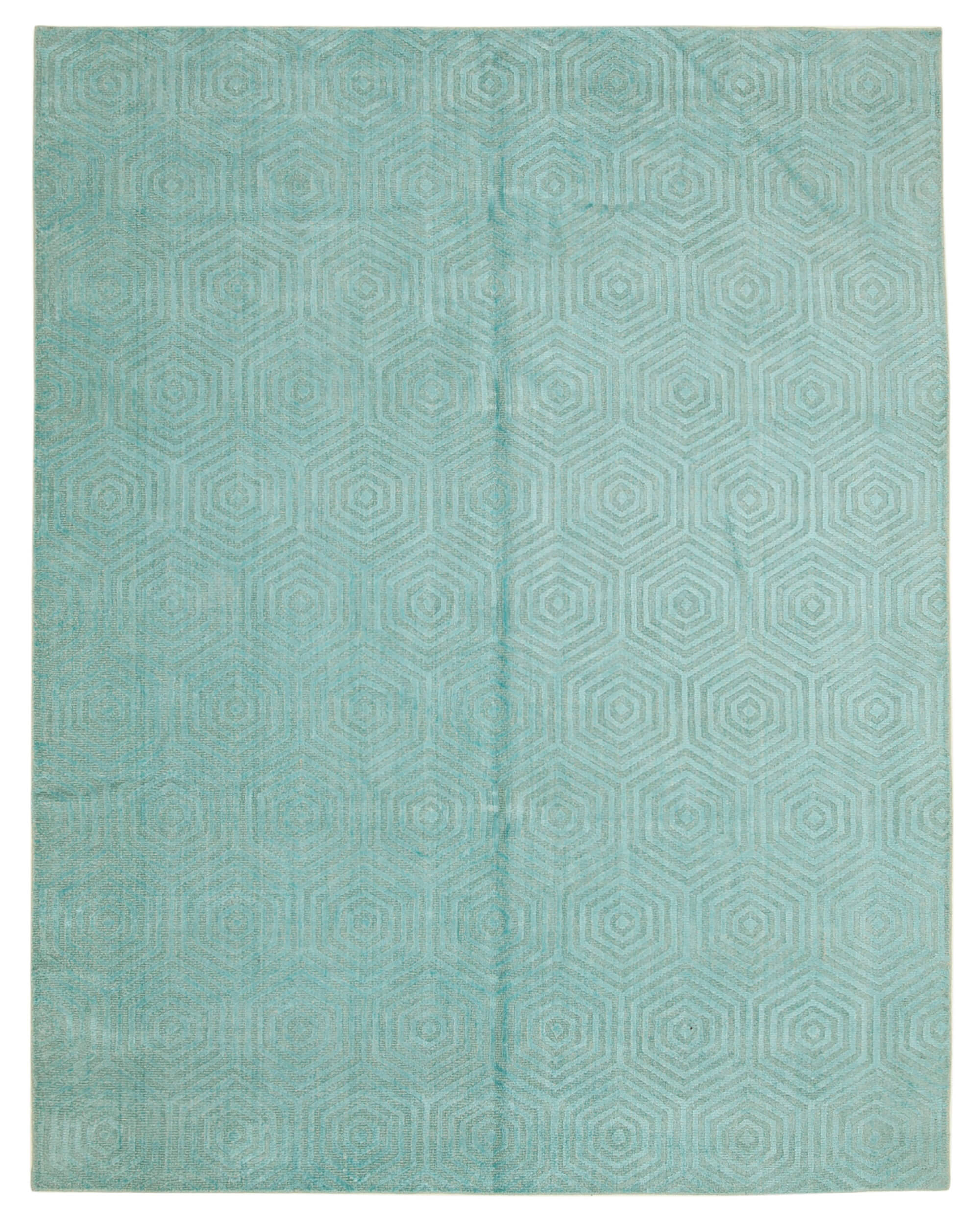 8 x 10 Turquoise Moroccan Rug - 4722