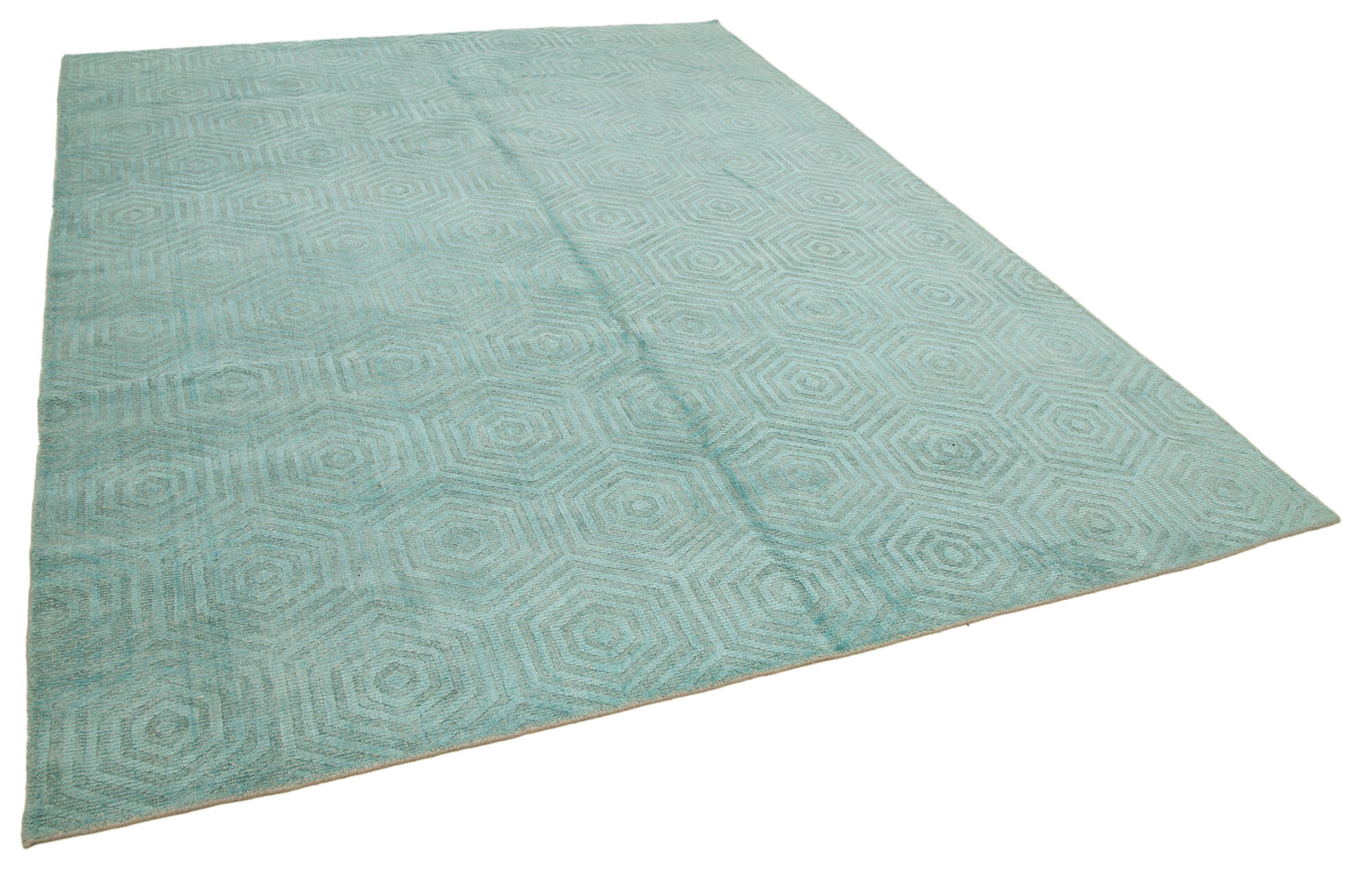 8 x 10 Turquoise Moroccan Rug - 4722