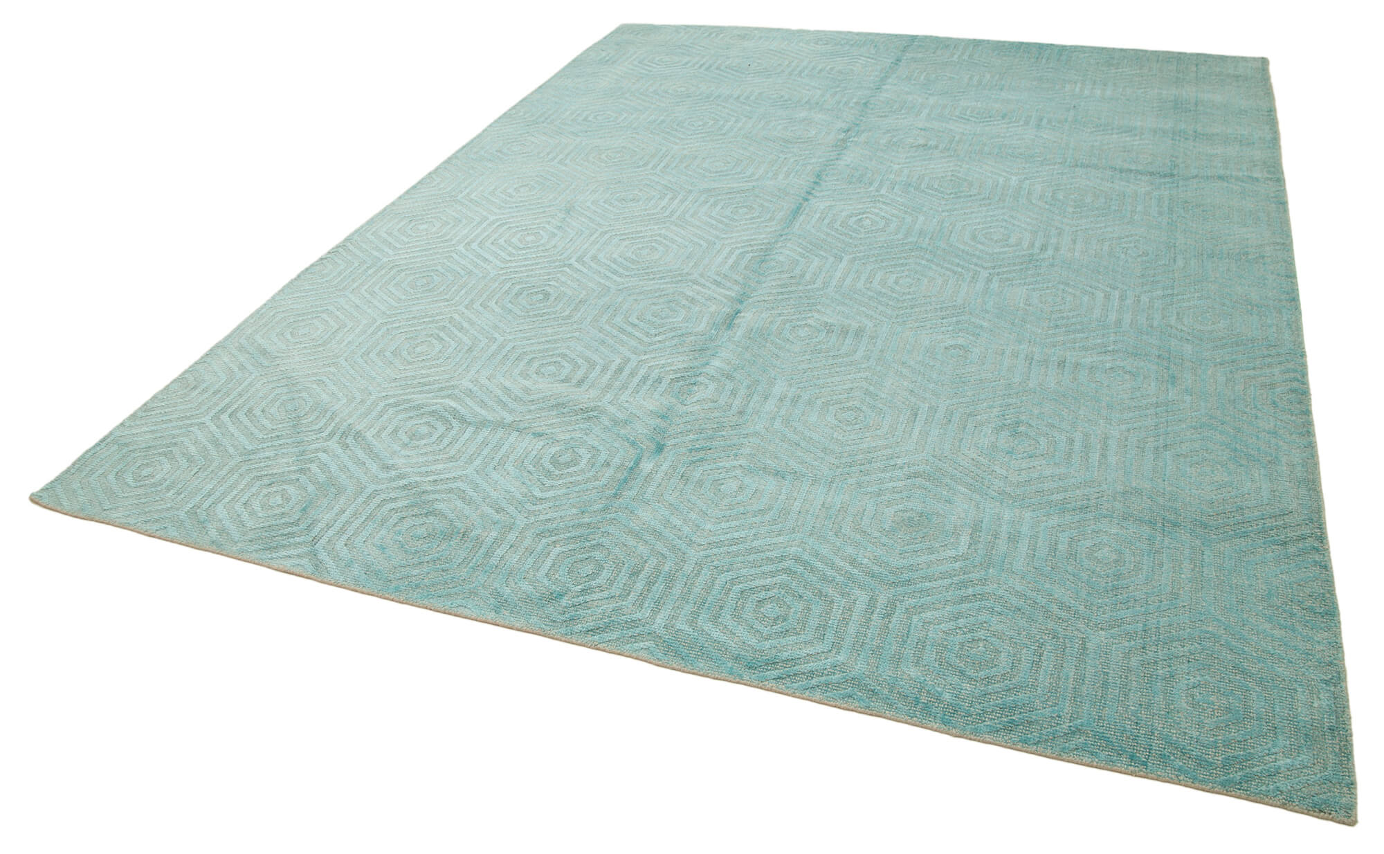 8 x 10 Turquoise Moroccan Rug - 4722