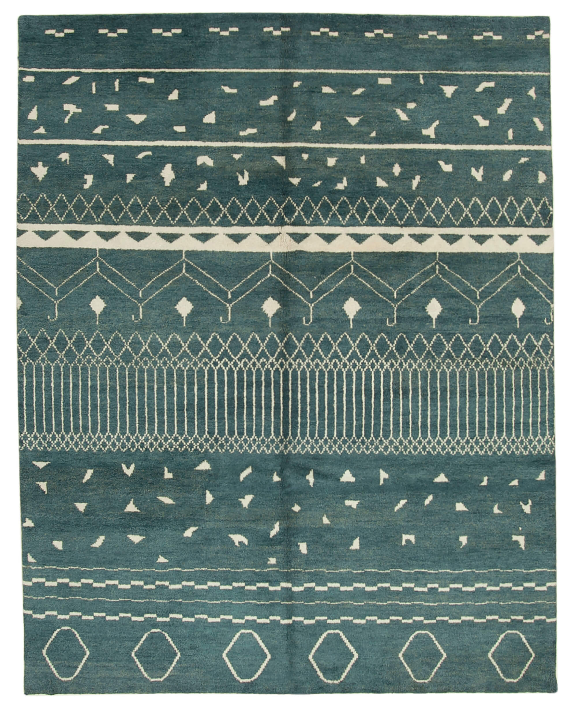 9 x 12 Blue Moroccan Rug - 4742