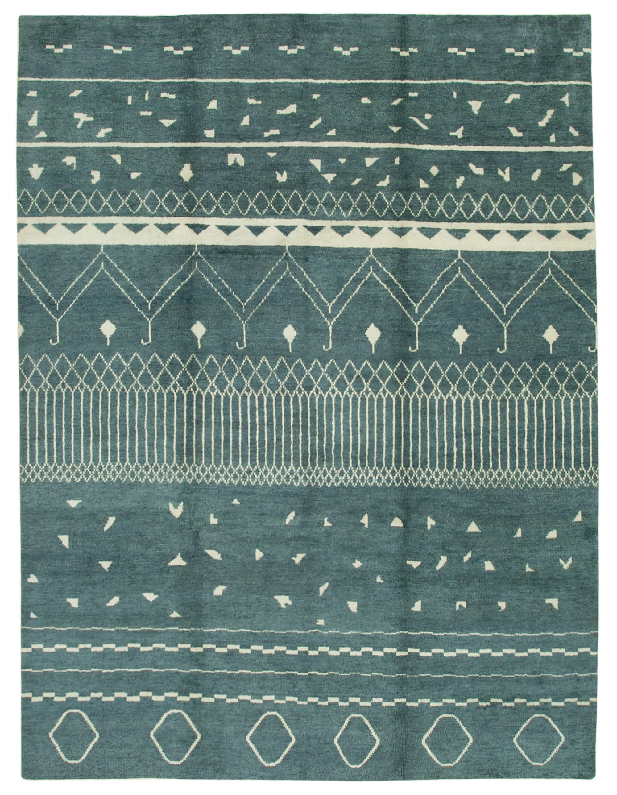 10 x 14 Blue Moroccan Rug - 4747