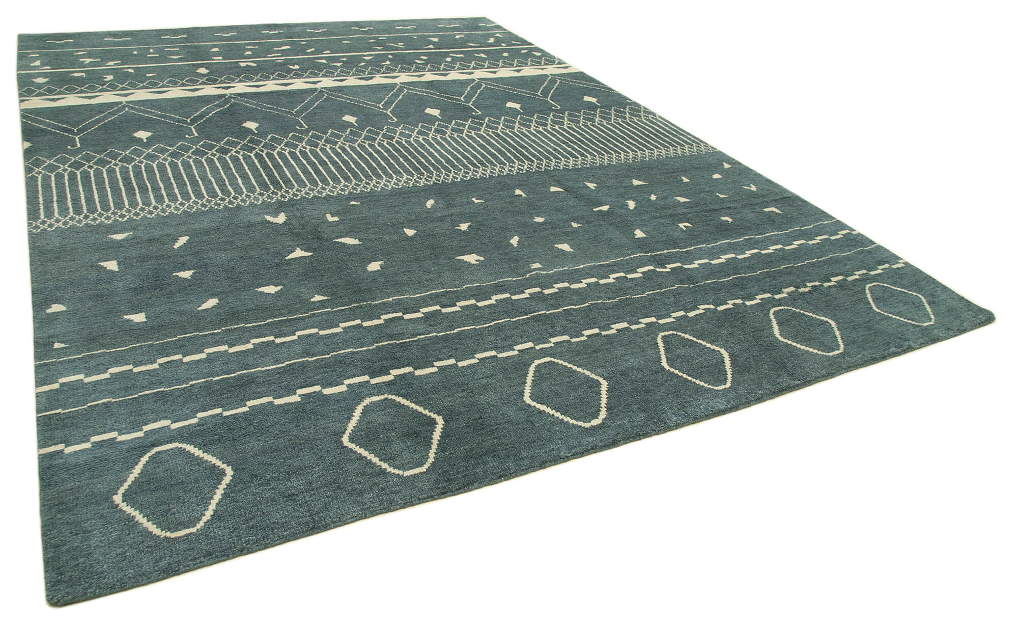 10 x 14 Blue Moroccan Rug - 4747