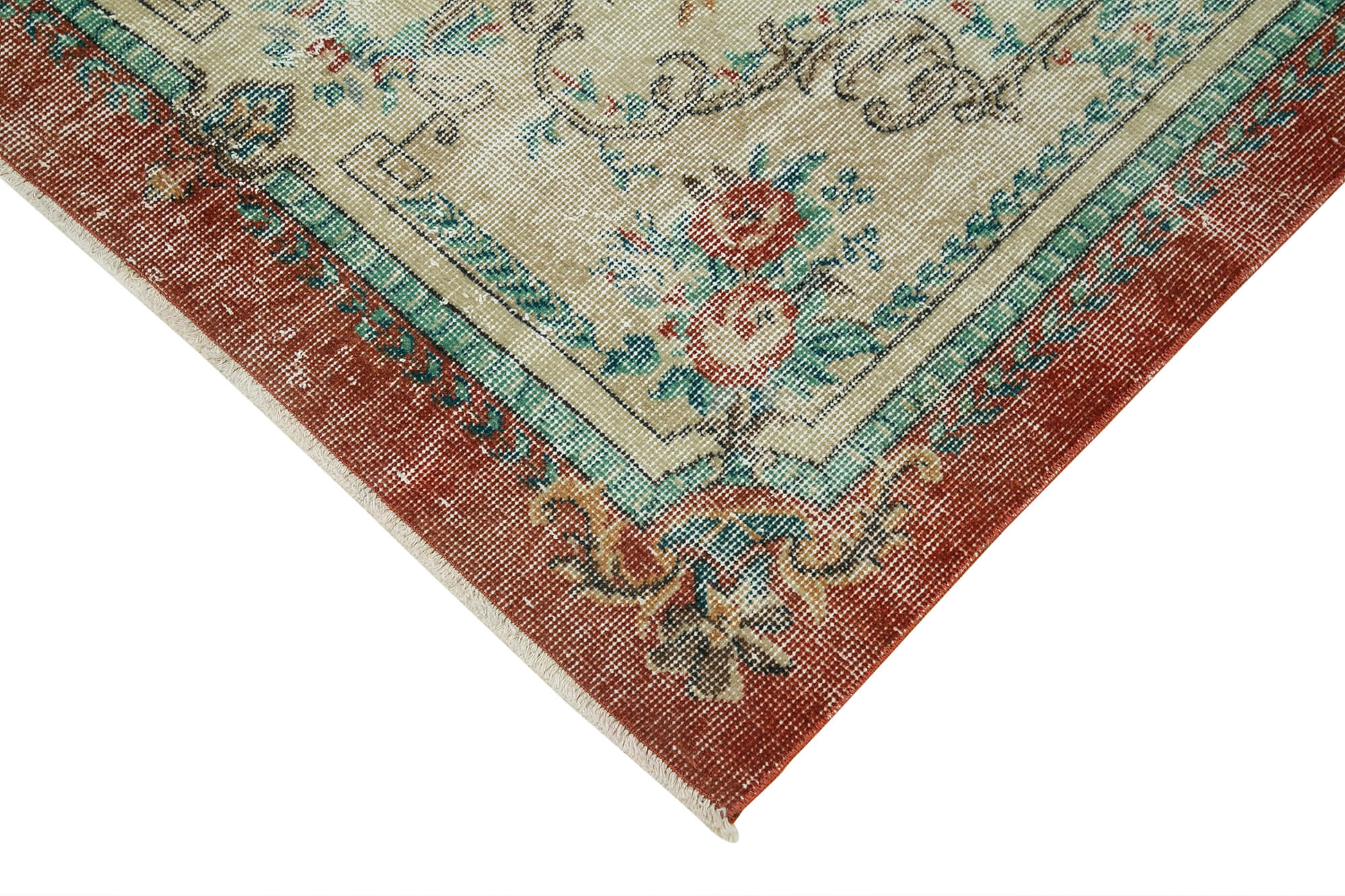 4 x 7 Beige Overdyed Rug - 4761