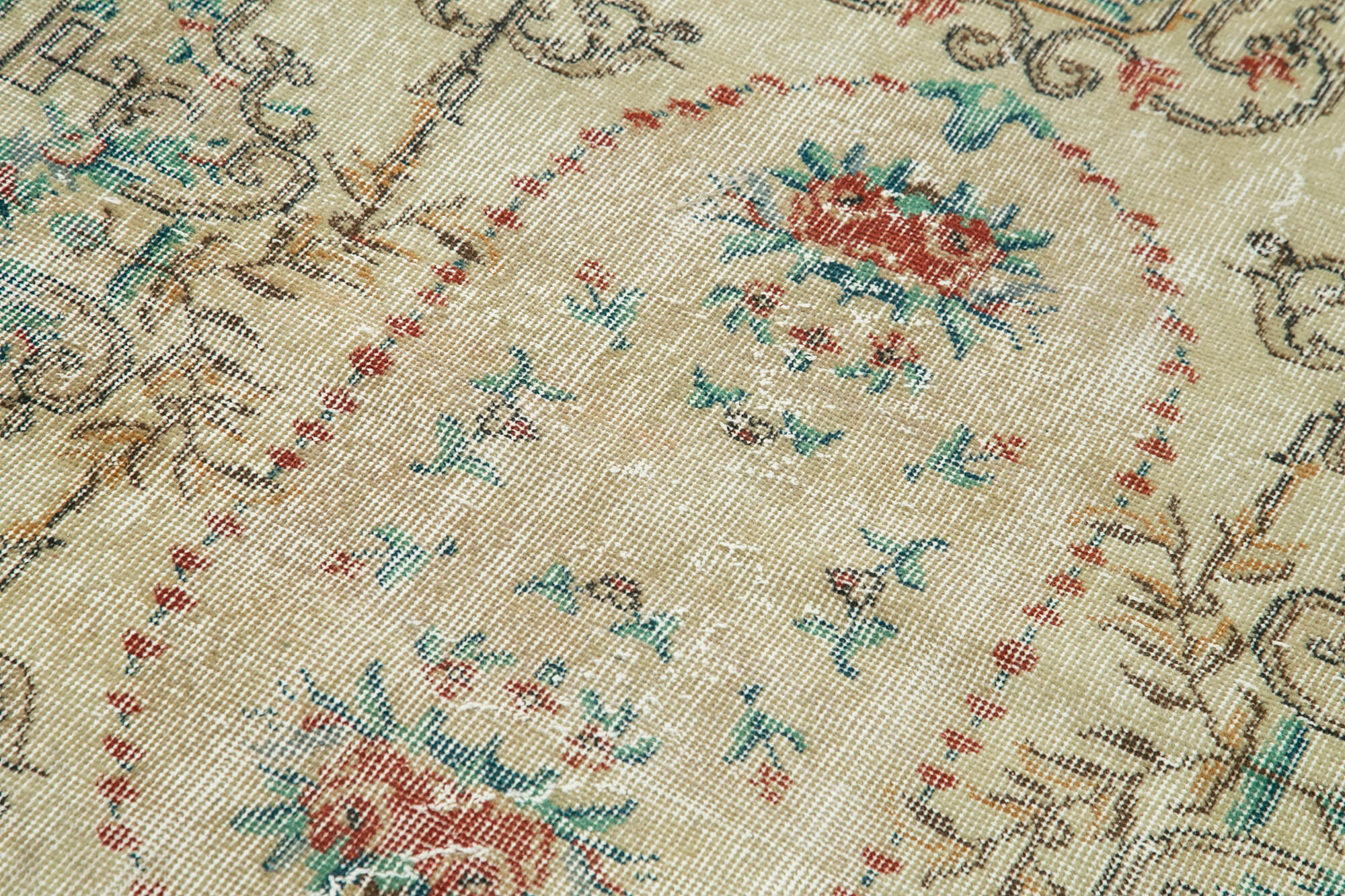 4 x 7 Beige Overdyed Rug - 4761