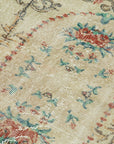 4 x 7 Beige Overdyed Rug - 4761