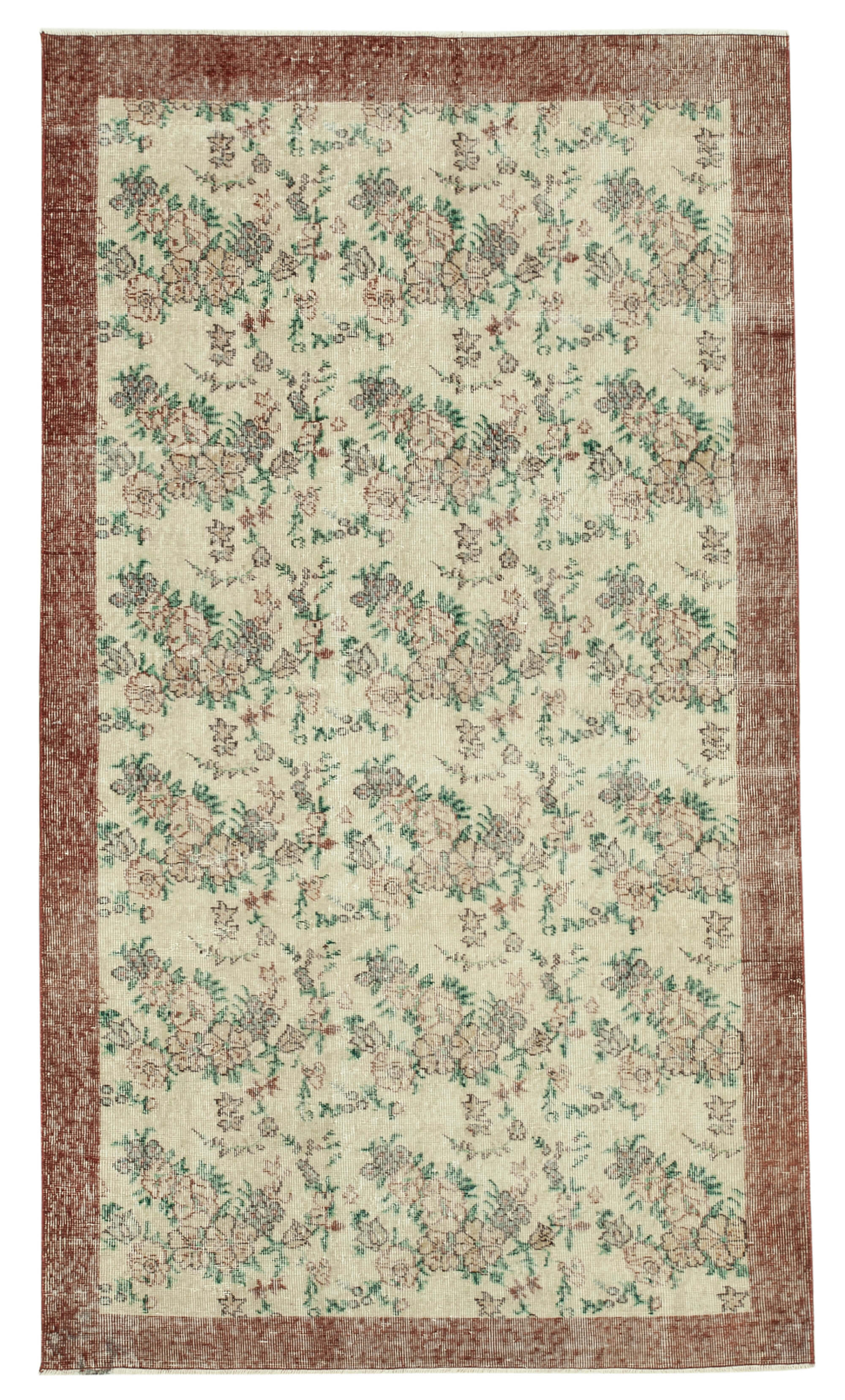 4 x 8 Beige Overdyed Rug - 4762