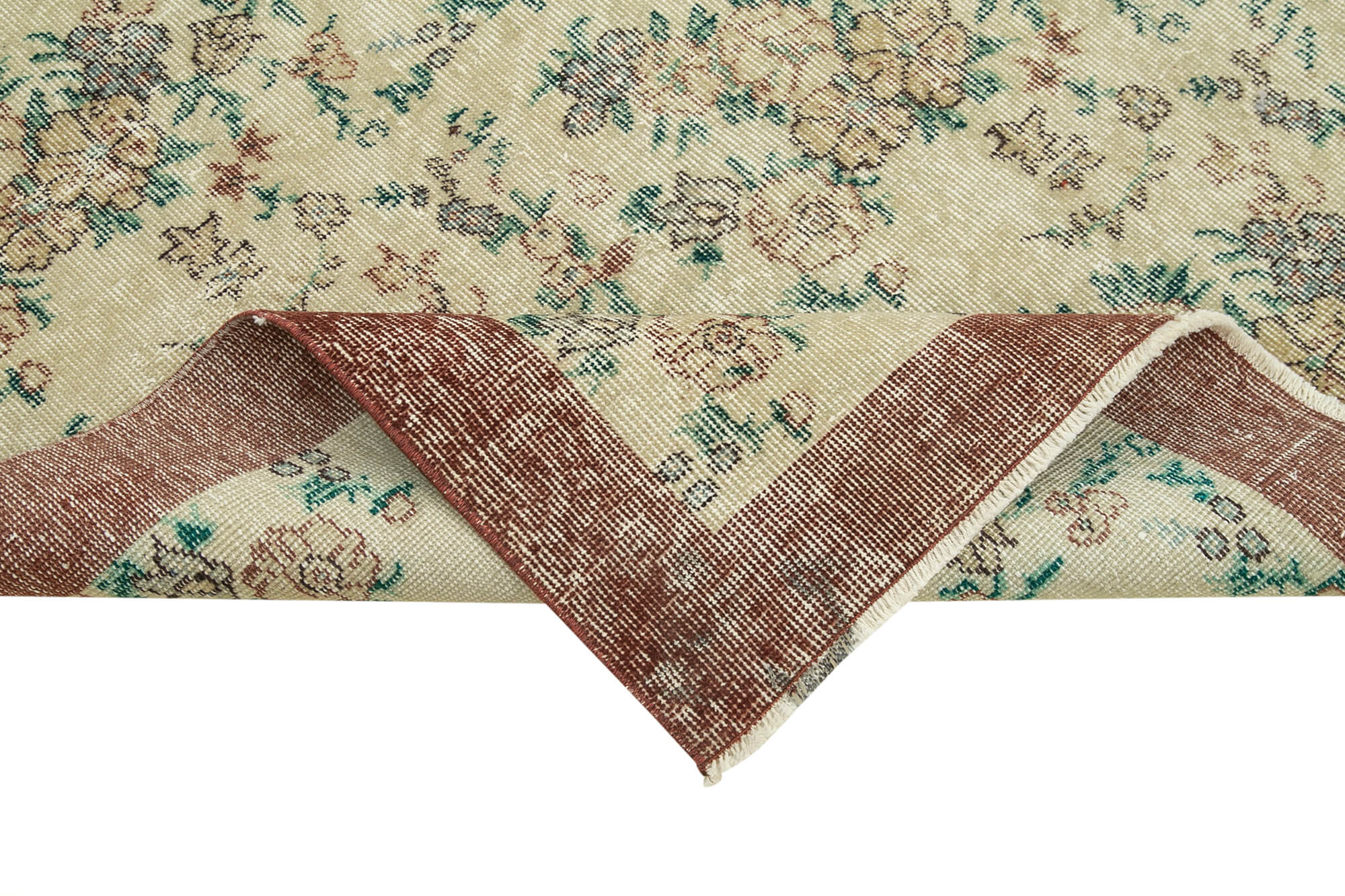 4 x 8 Beige Overdyed Rug - 4762