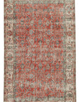 4 x 6 Red Overdyed Rug - 4763