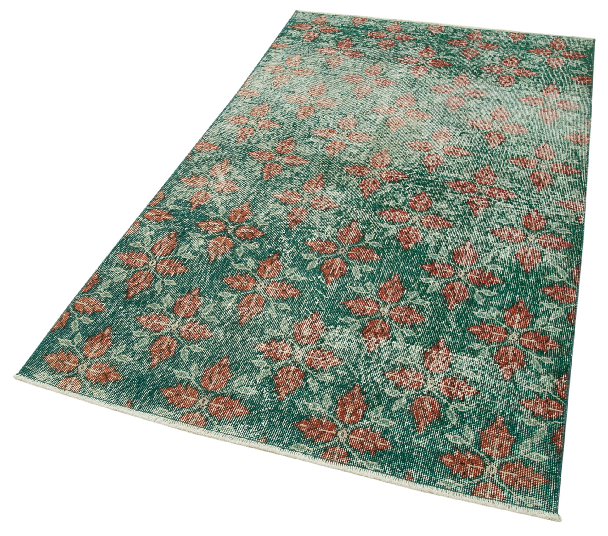 4 x 6 Green Overdyed Rug - 4764