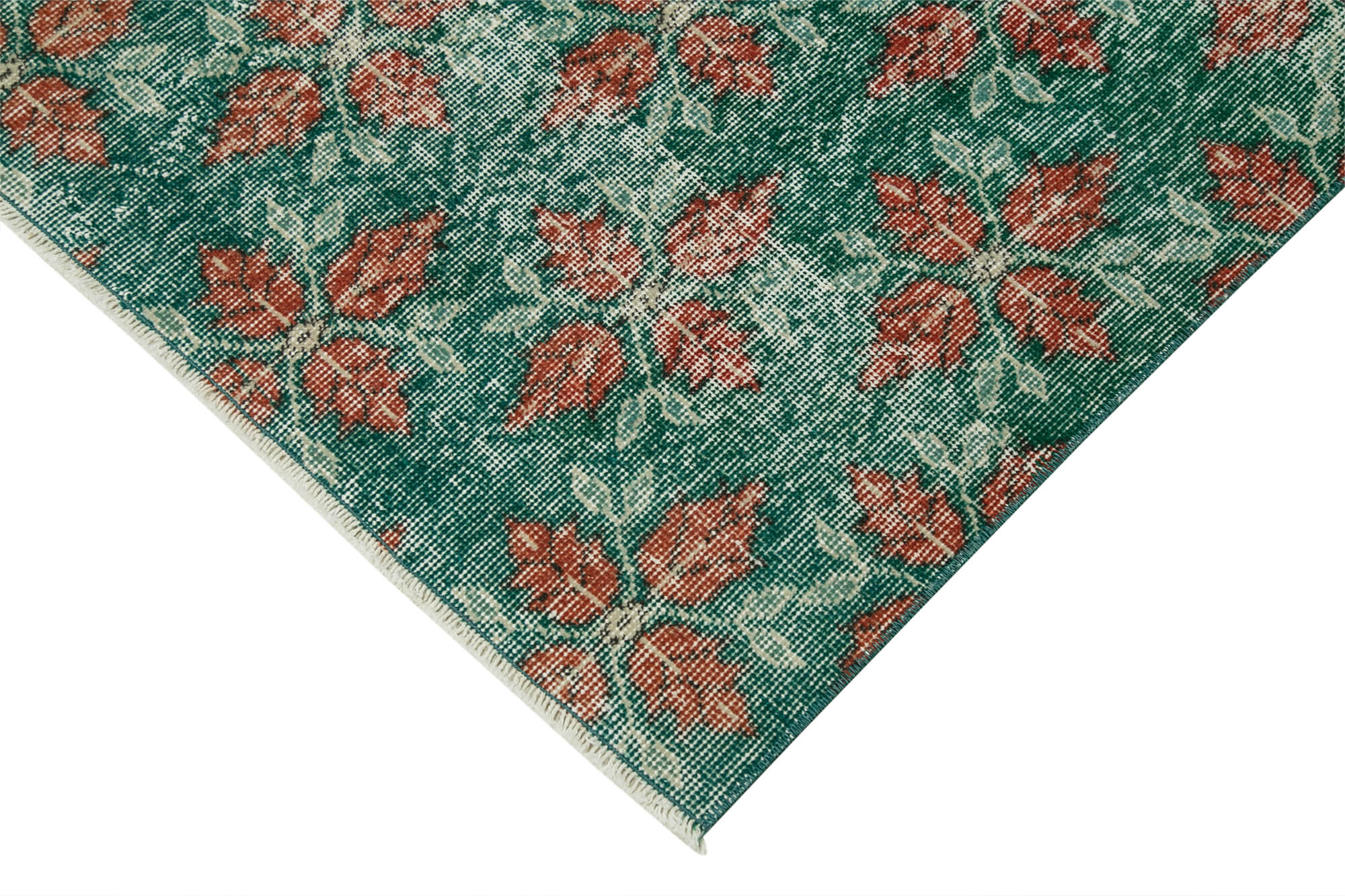 4 x 6 Green Overdyed Rug - 4764