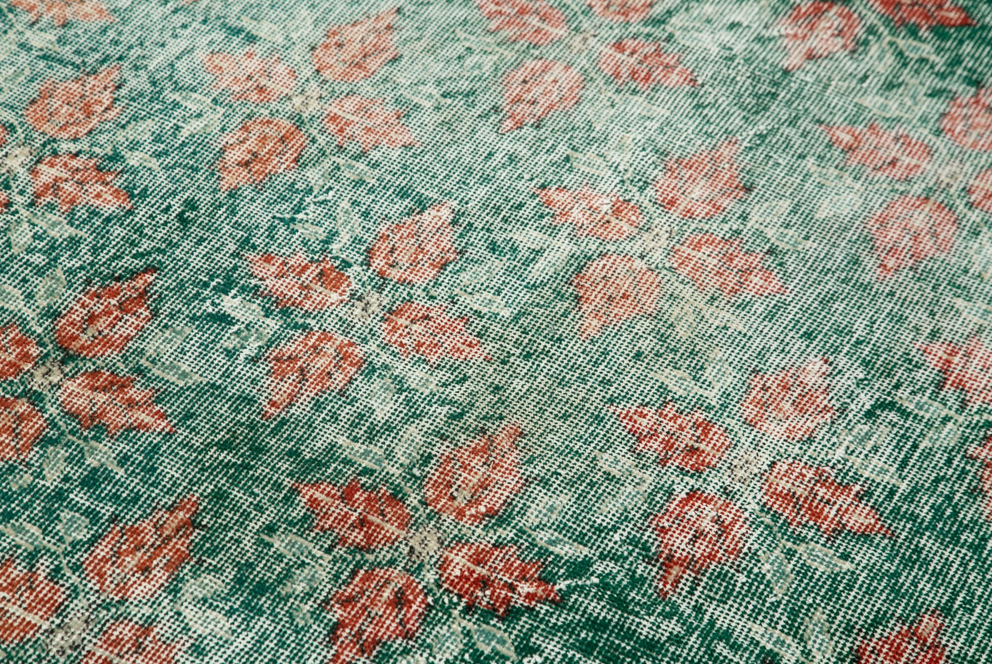 4 x 6 Green Overdyed Rug - 4764