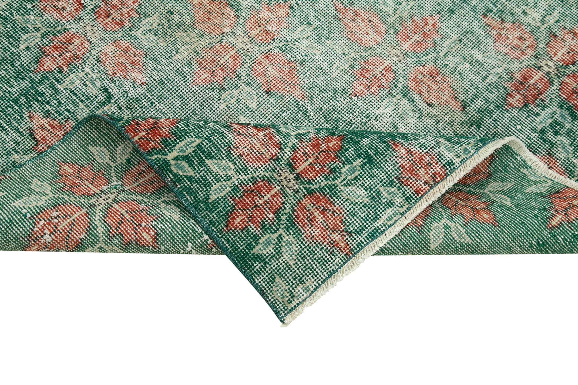 4 x 6 Green Overdyed Rug - 4764