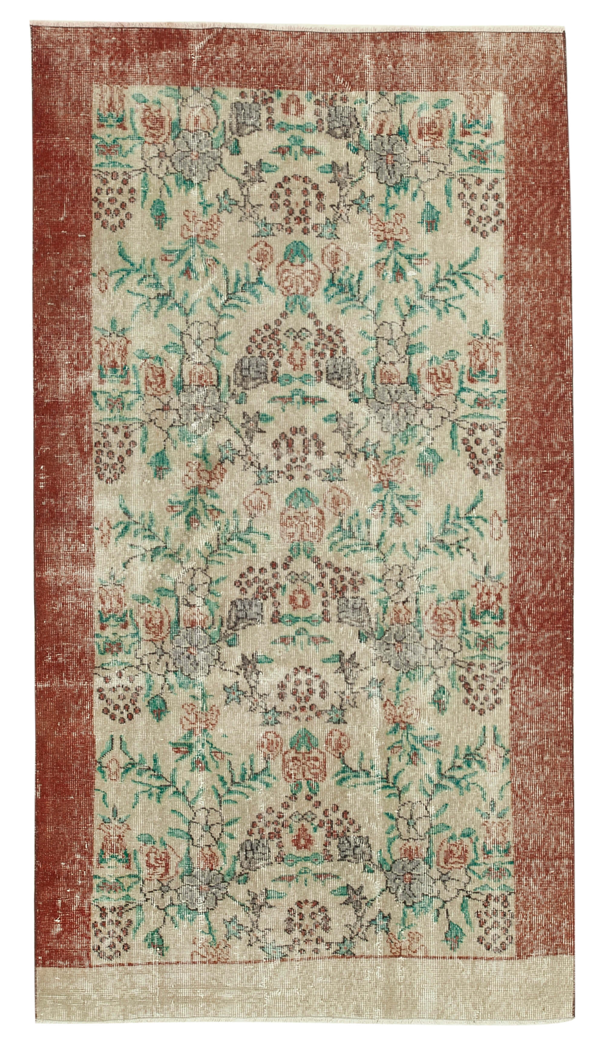 4 x 8 Beige Overdyed Rug - 4765