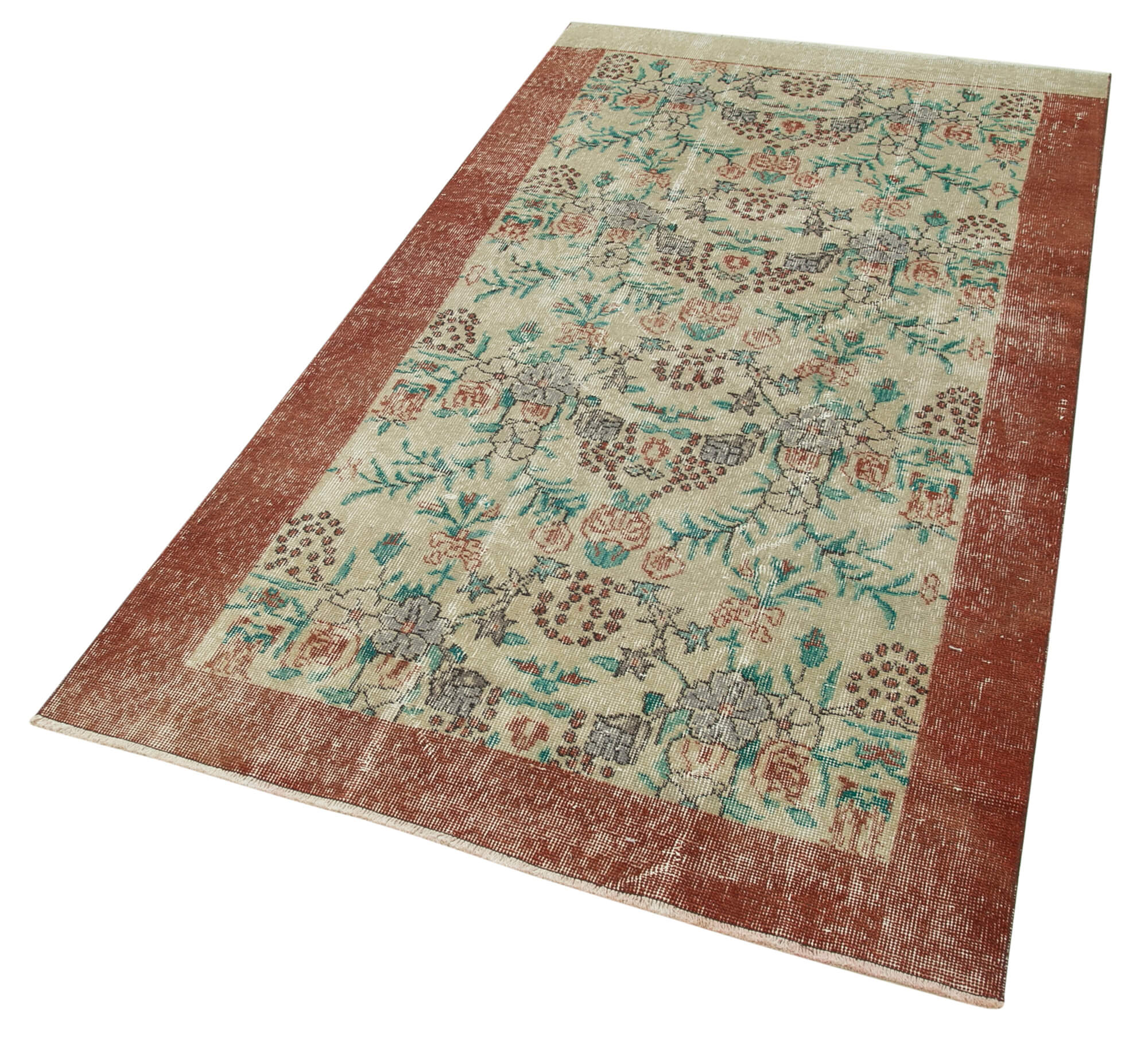 4 x 8 Beige Overdyed Rug - 4765