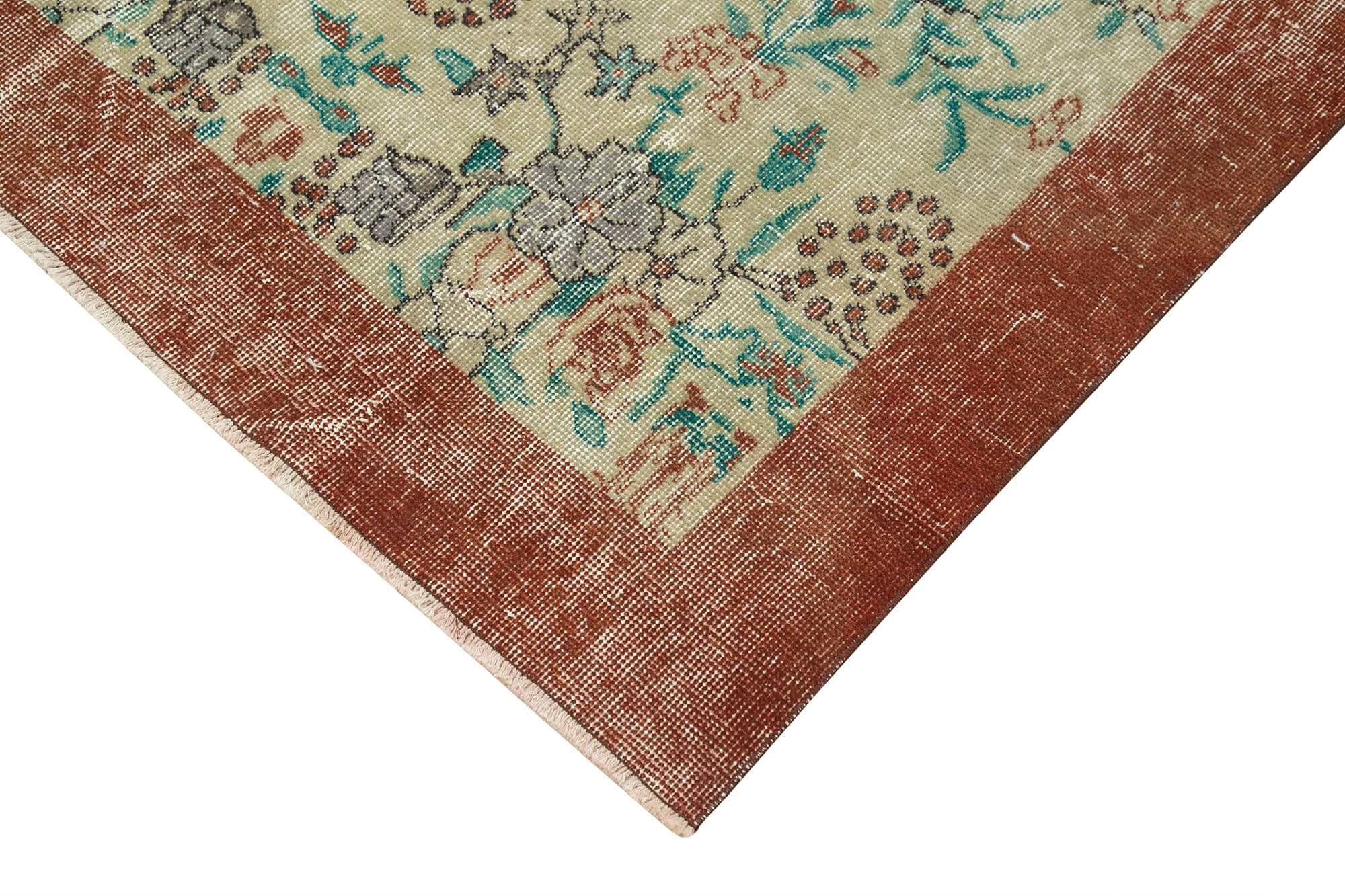 4 x 8 Beige Overdyed Rug - 4765