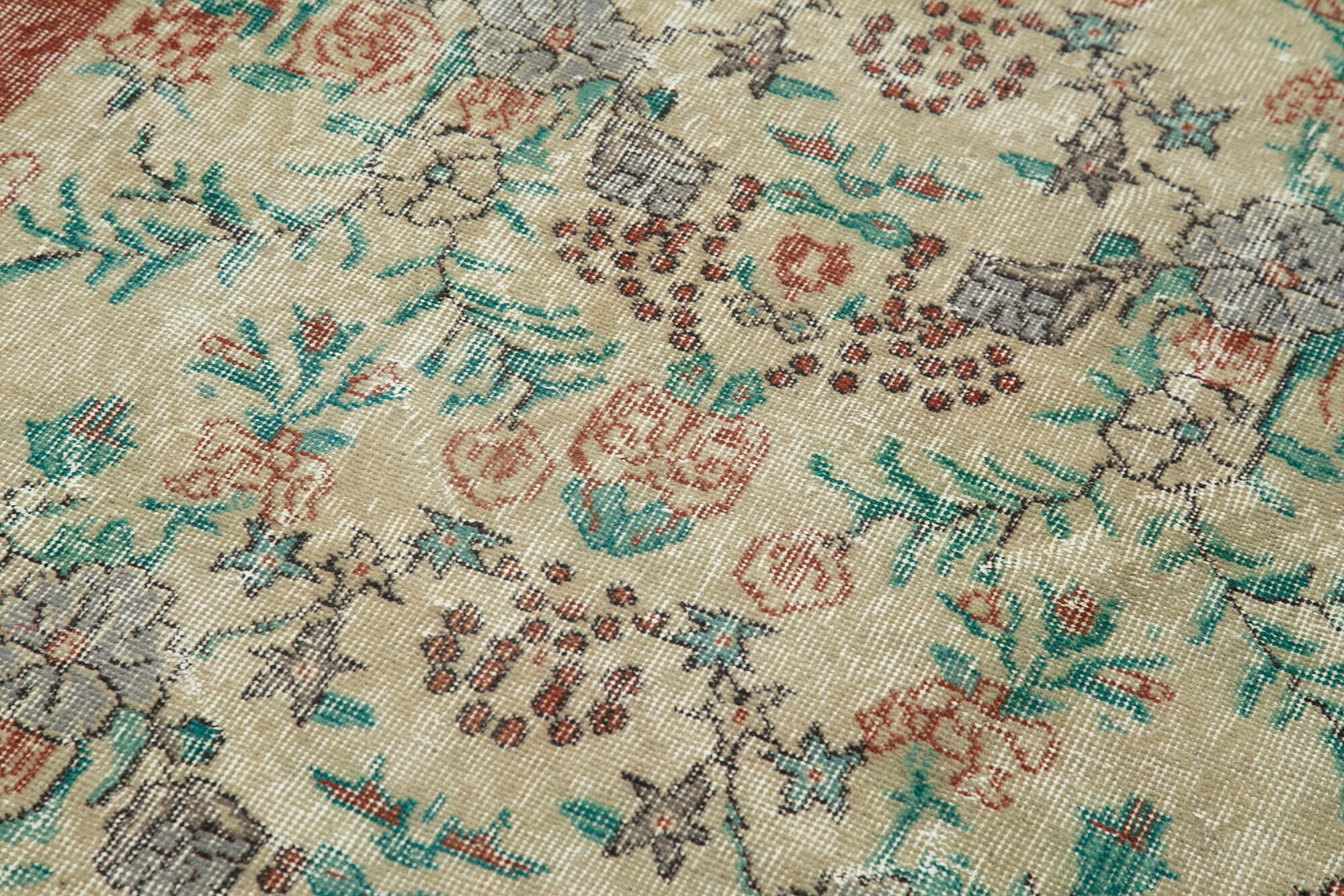 4 x 8 Beige Overdyed Rug - 4765