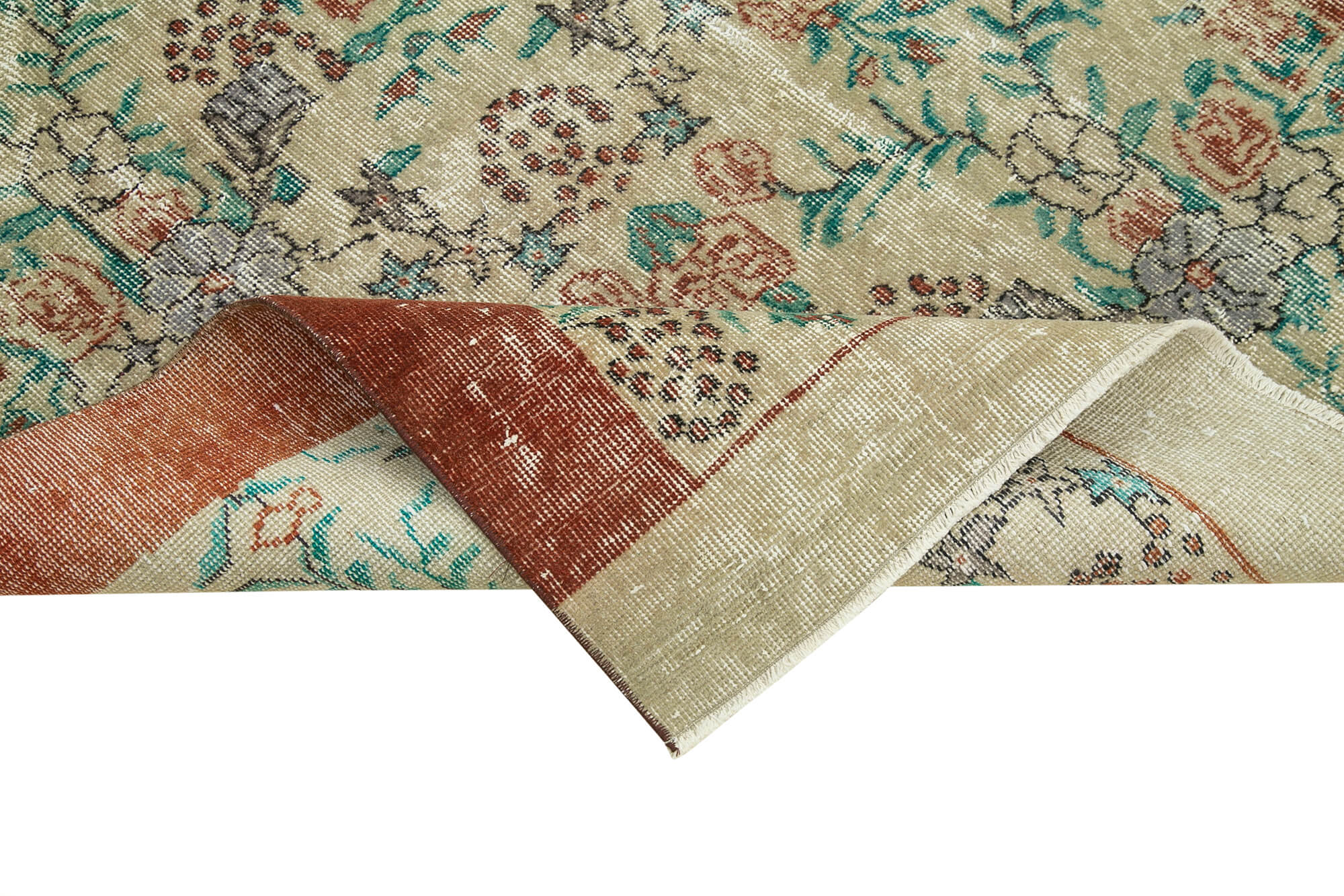 4 x 8 Beige Overdyed Rug - 4765