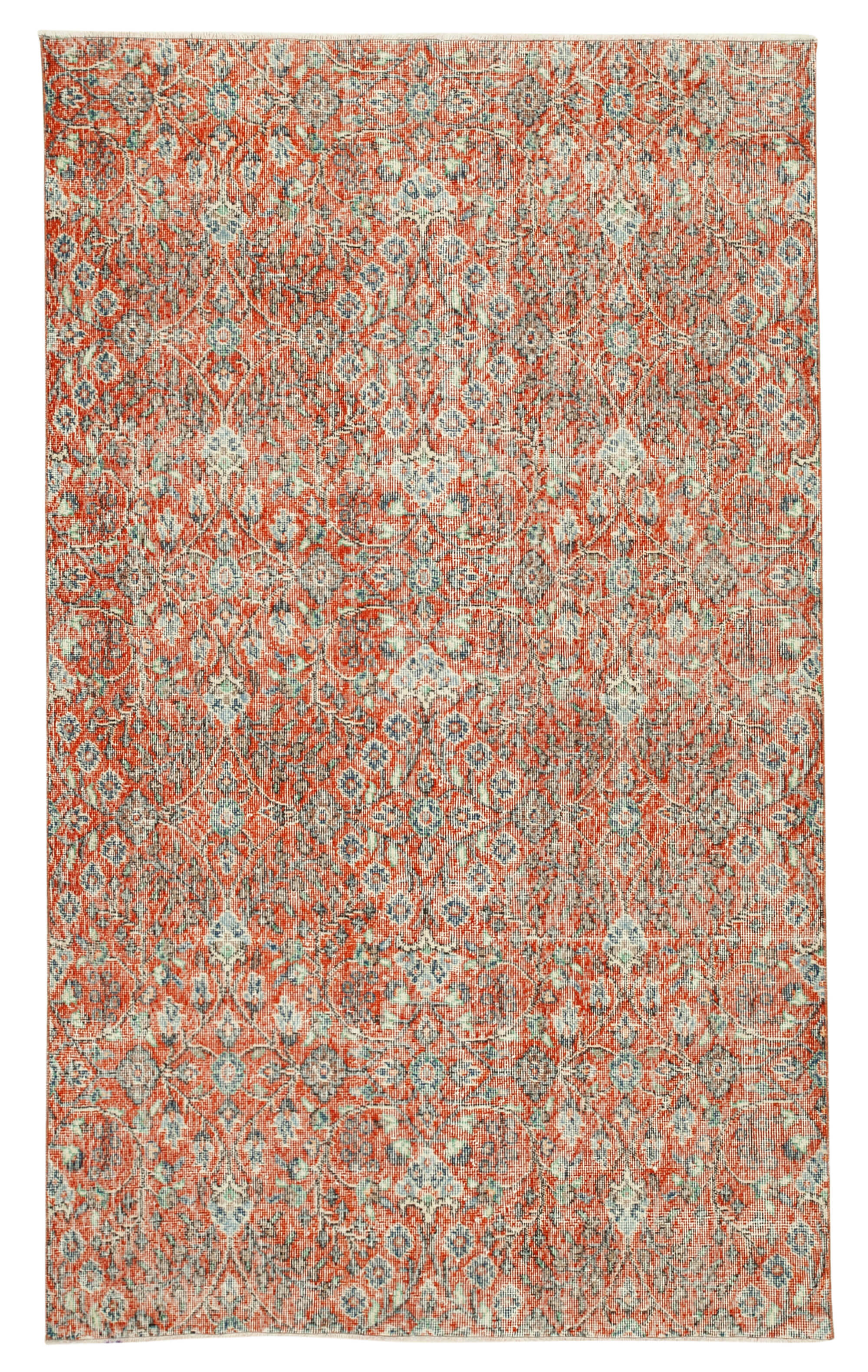 5 x 8 Red Overdyed Rug - 4766