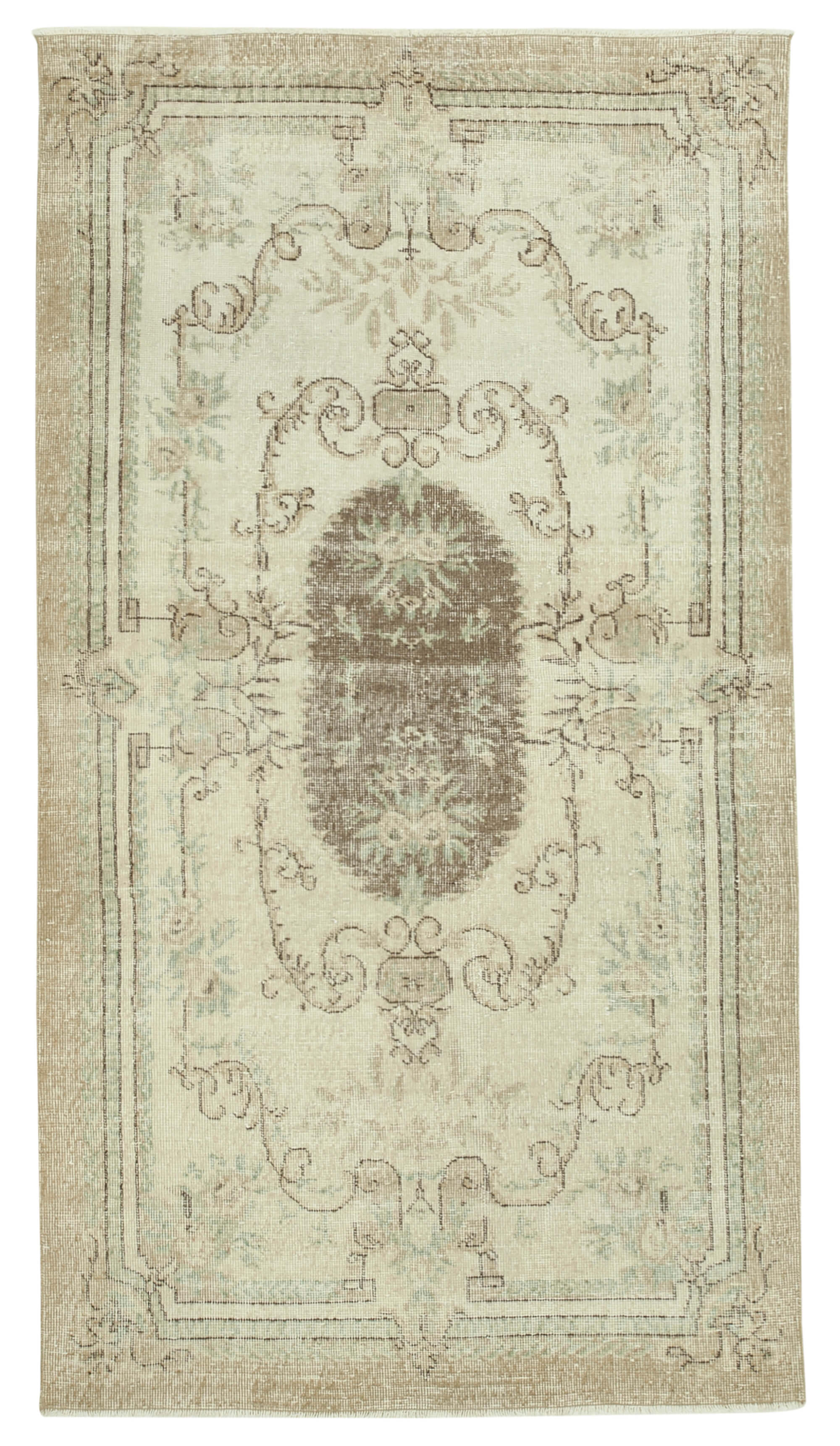 4 x 8 Beige Overdyed Rug - 4769