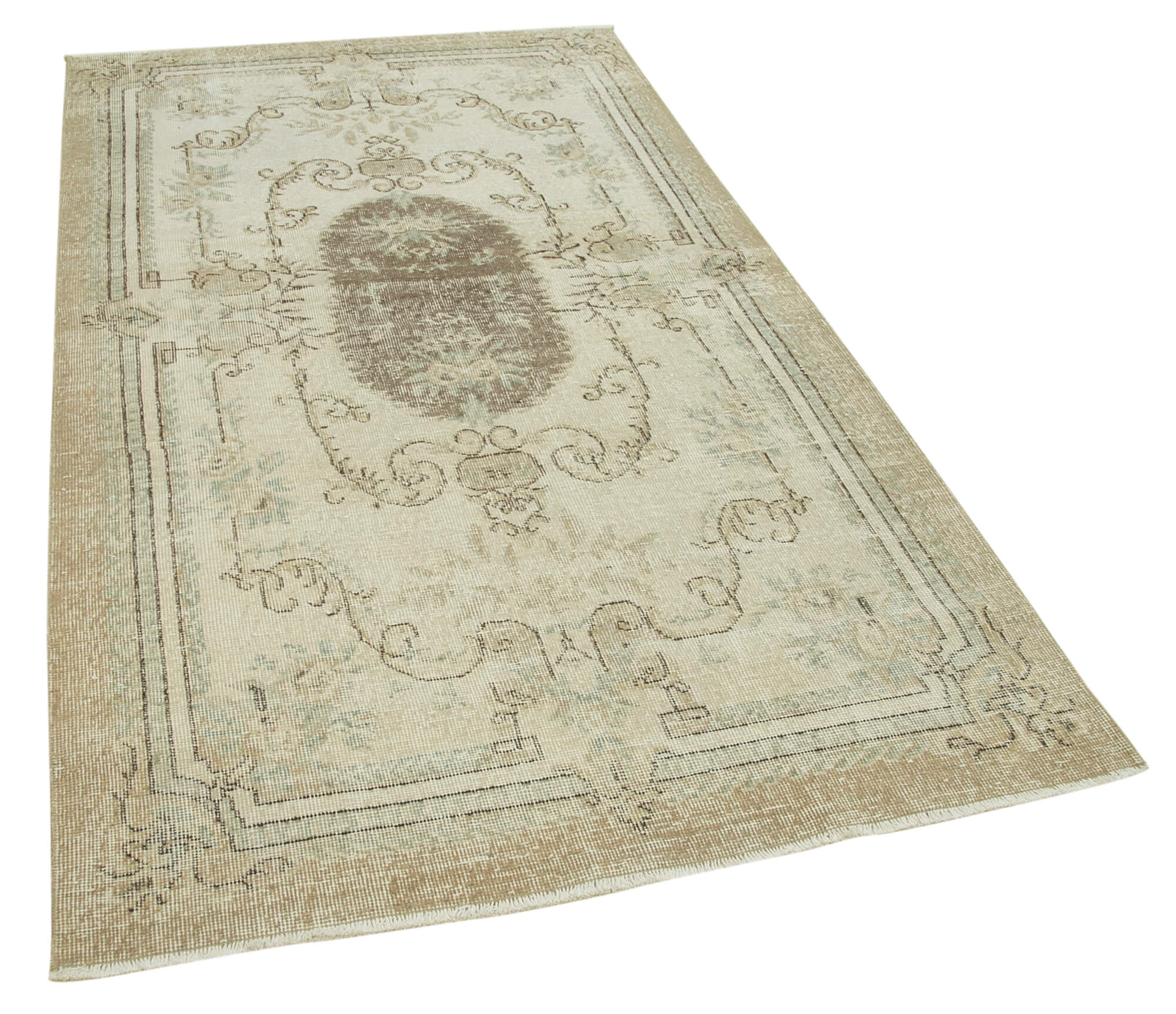 4 x 8 Beige Overdyed Rug - 4769