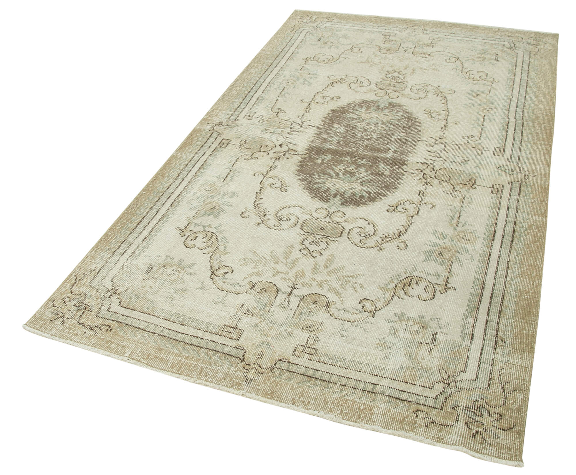 4 x 8 Beige Overdyed Rug - 4769