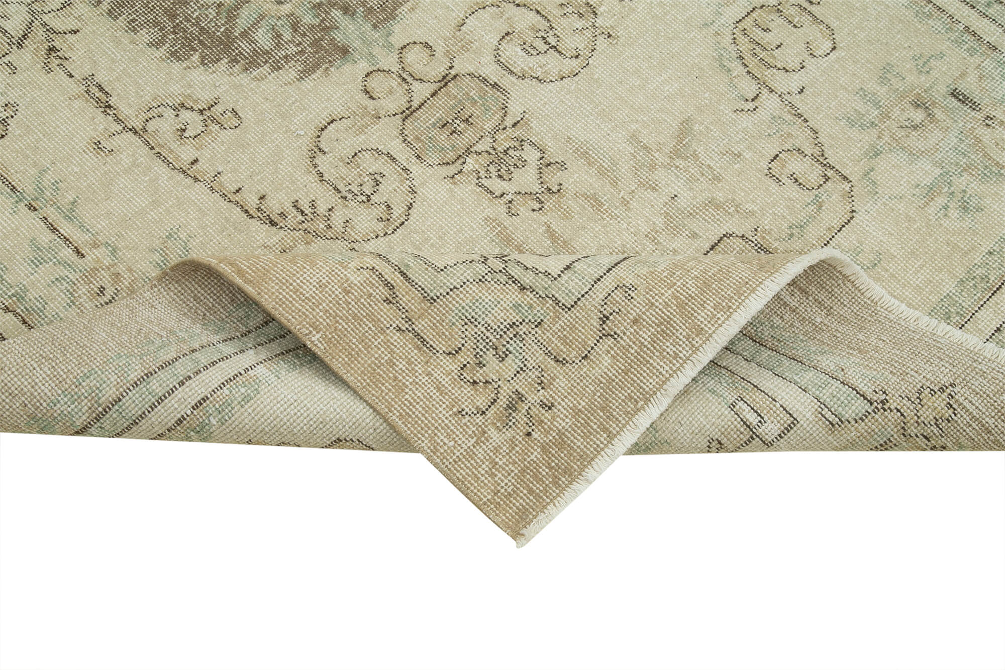 4 x 8 Beige Overdyed Rug - 4769