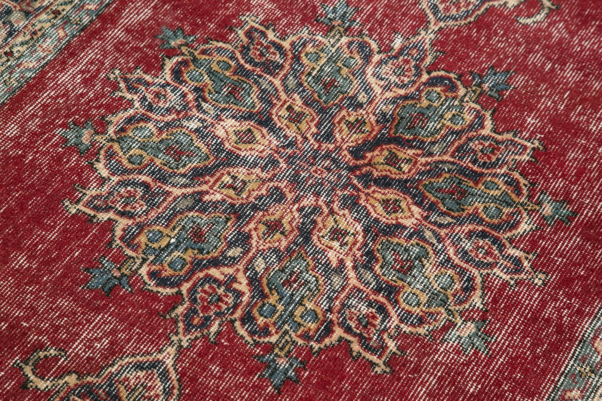 4 x 7 Red Overdyed Rug - 4770