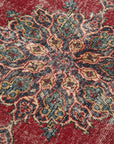 4 x 7 Red Overdyed Rug - 4770