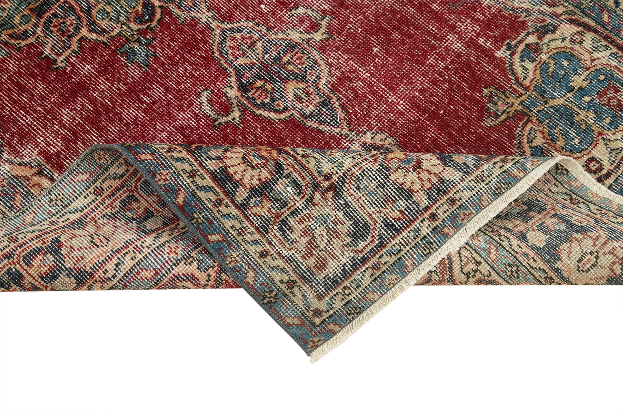 4 x 7 Red Overdyed Rug - 4770