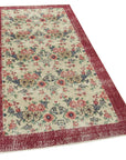 3 x 7 Beige Overdyed Rug - 4771