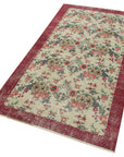 3 x 7 Beige Overdyed Rug - 4771