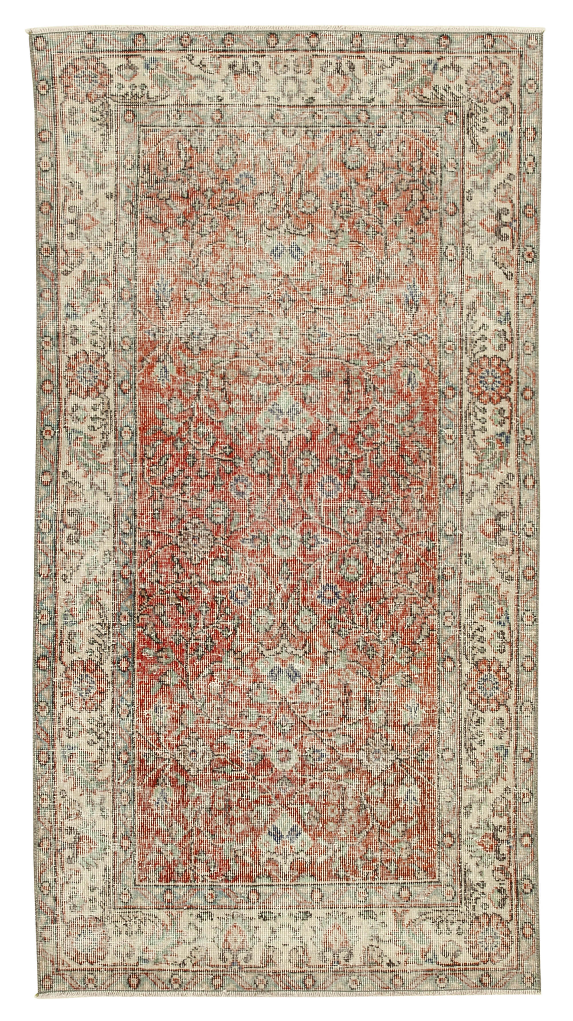 3 x 7 Beige Overdyed Rug - 4772