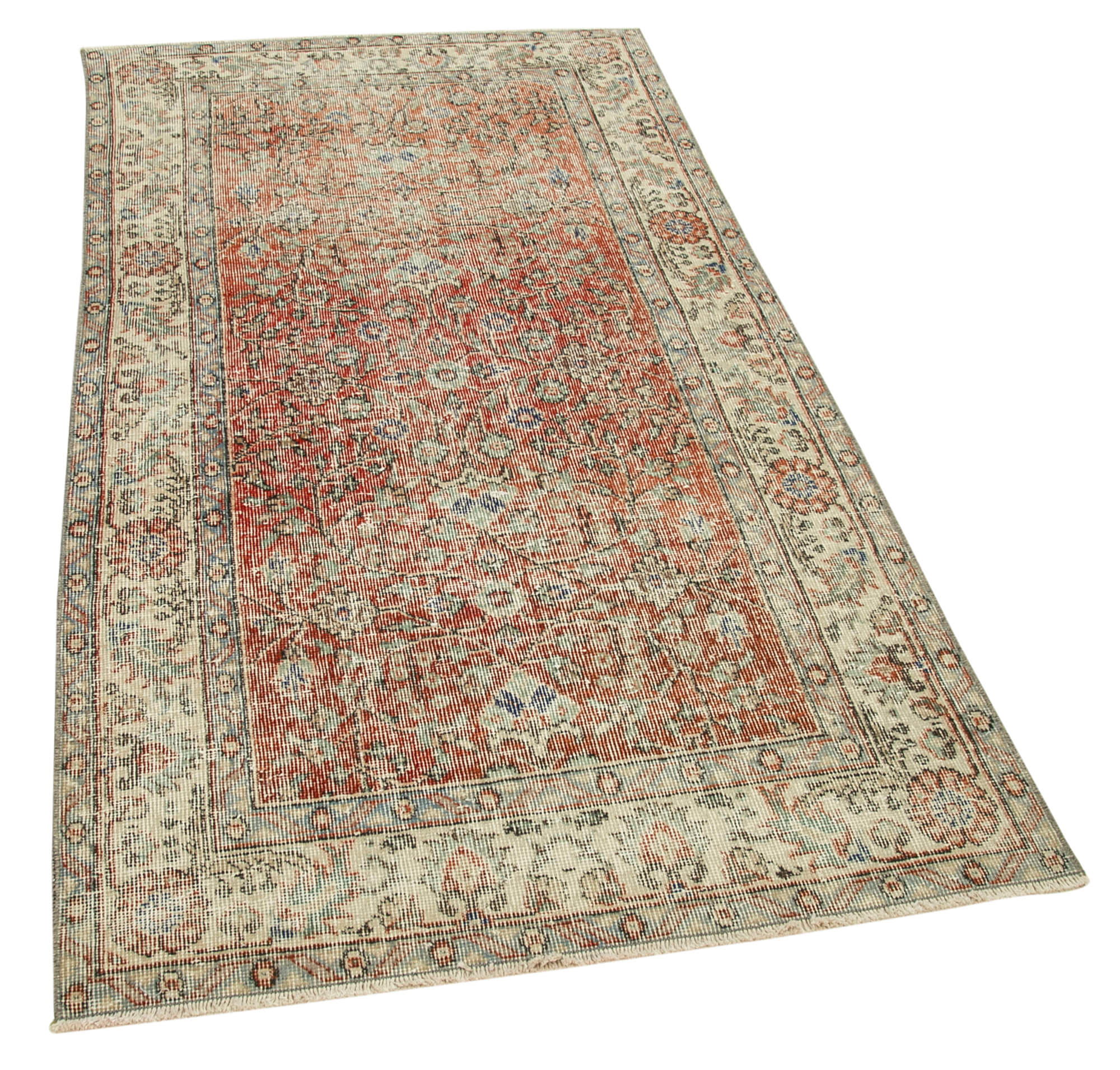 3 x 7 Beige Overdyed Rug - 4772