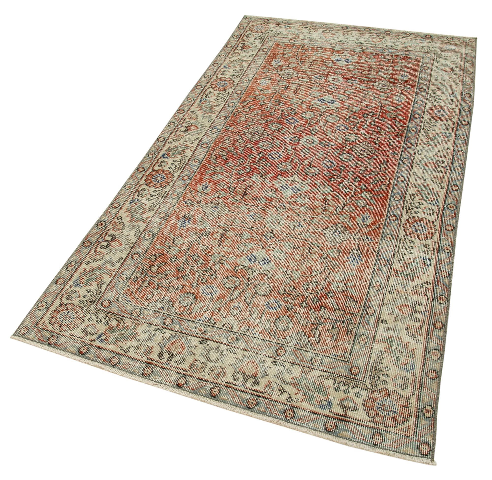 3 x 7 Beige Overdyed Rug - 4772